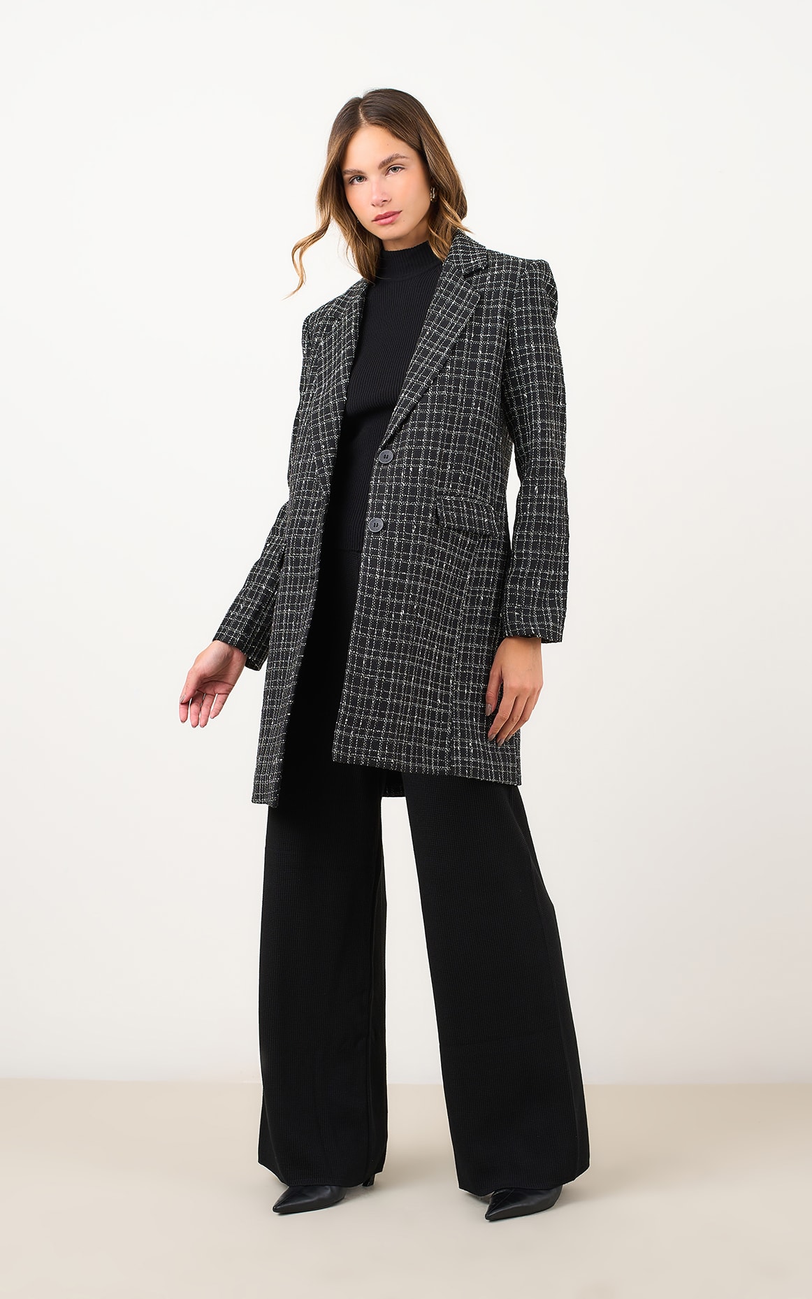 Trench Coat Doppio Preto