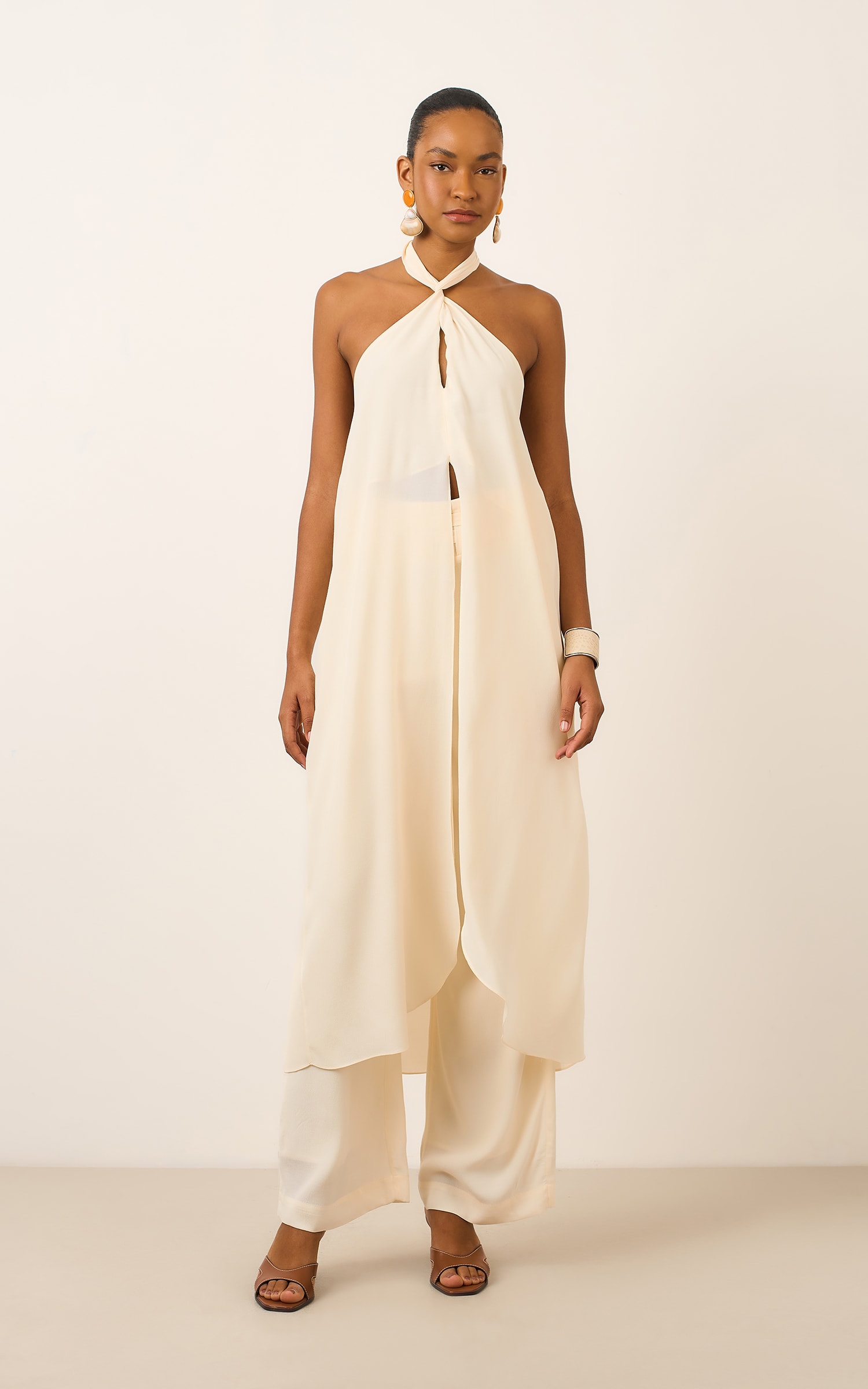 Tunica Acervo Frente Unica Off White