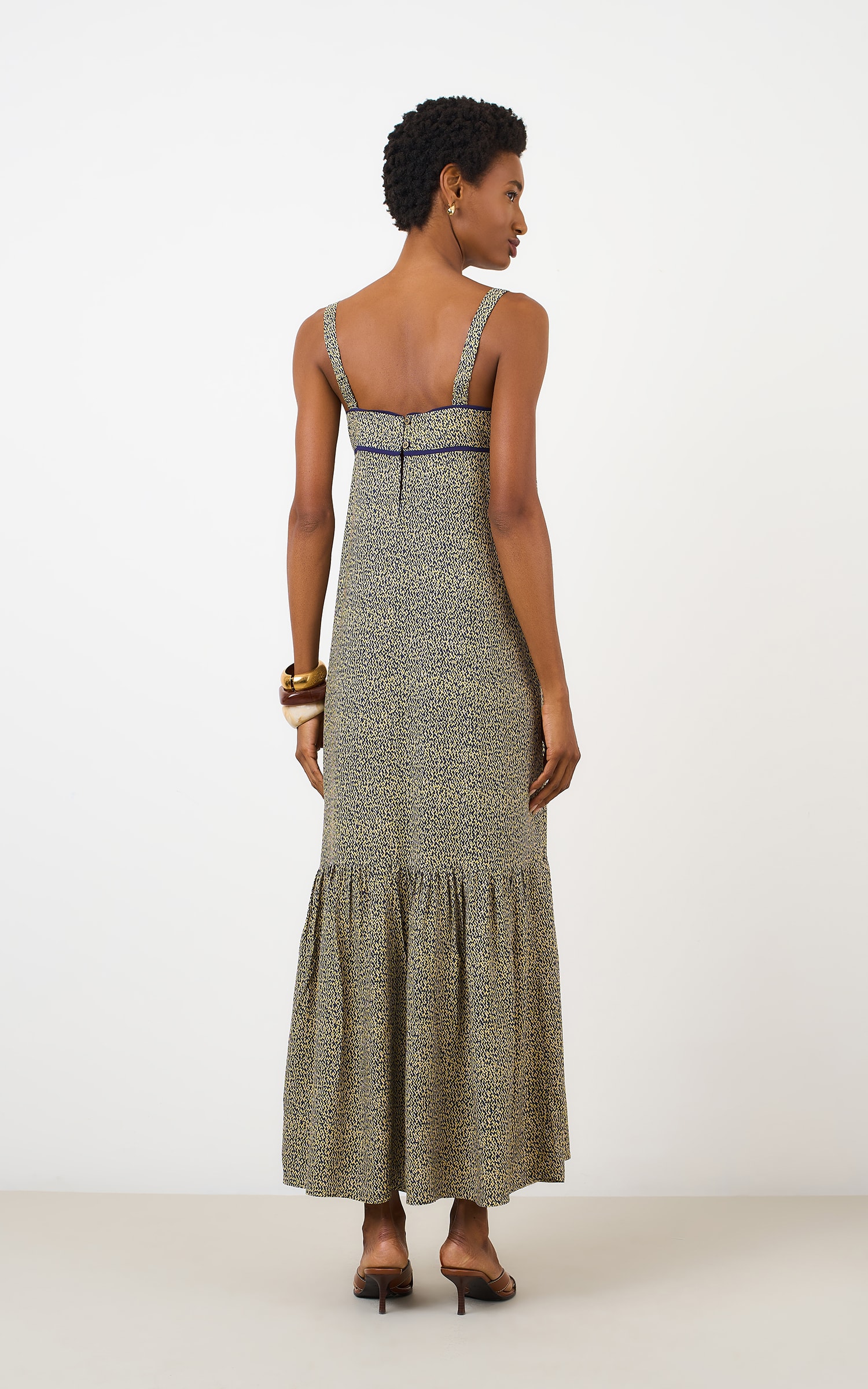 Vestido Alcas Caffeine Marinho