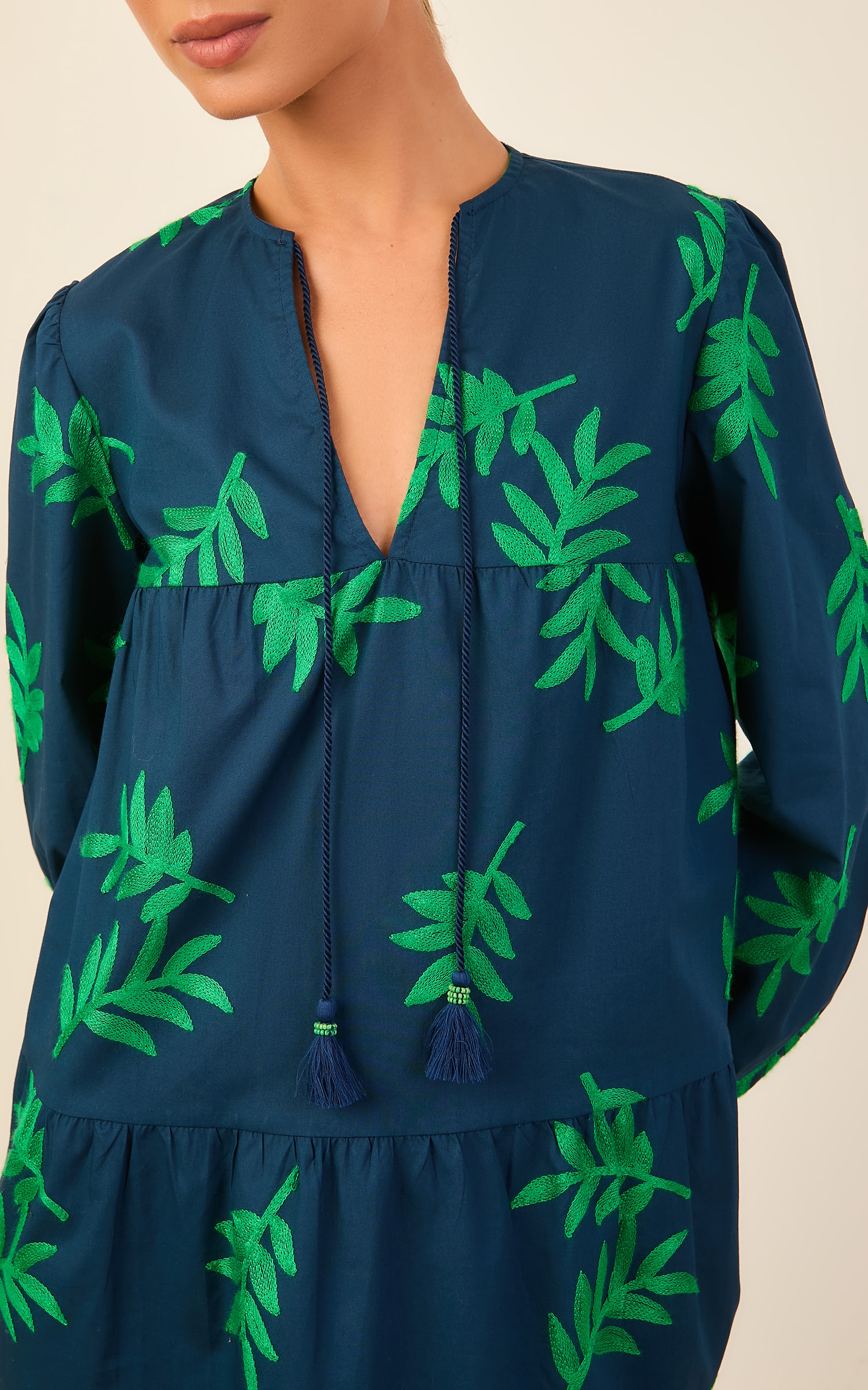Vestido Amplo Art Marinho