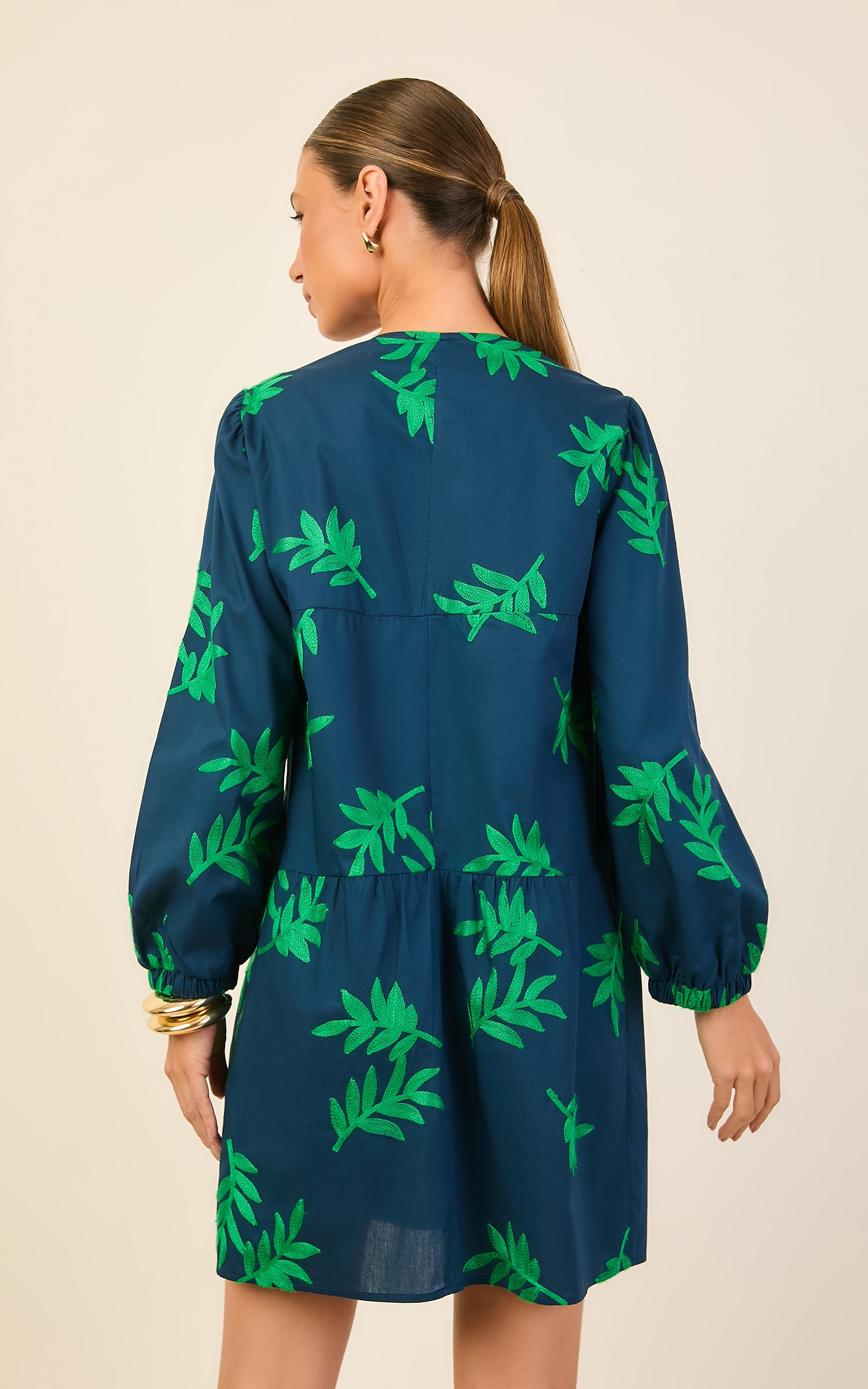 Vestido Amplo Art Marinho