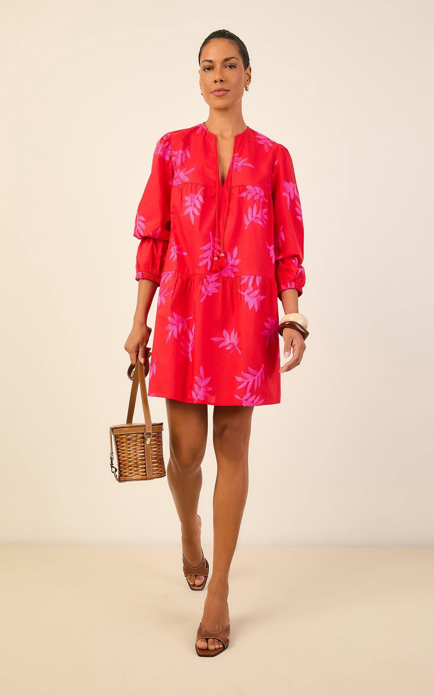 Vestido Amplo Art Vermelho