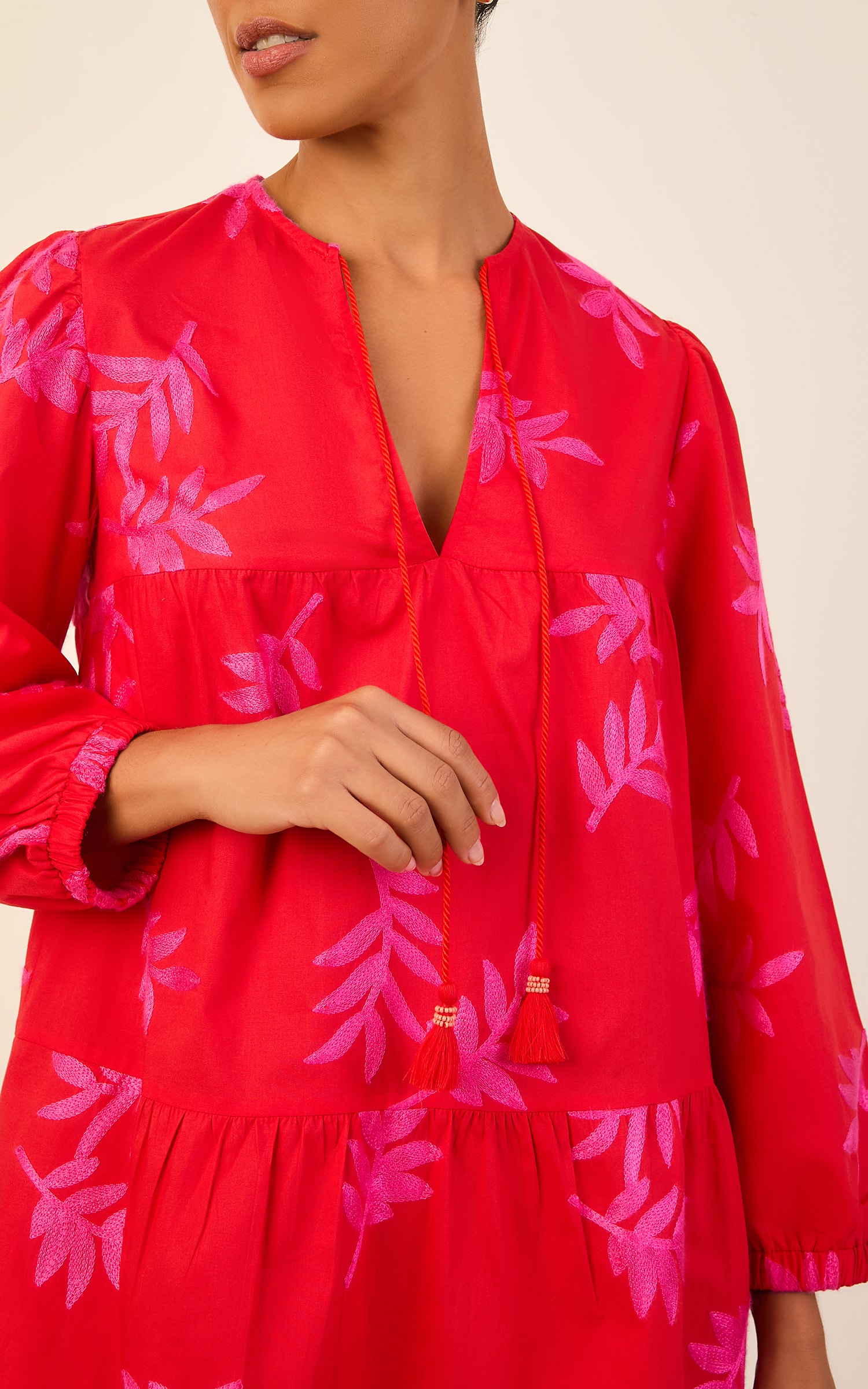 Vestido Amplo Art Vermelho