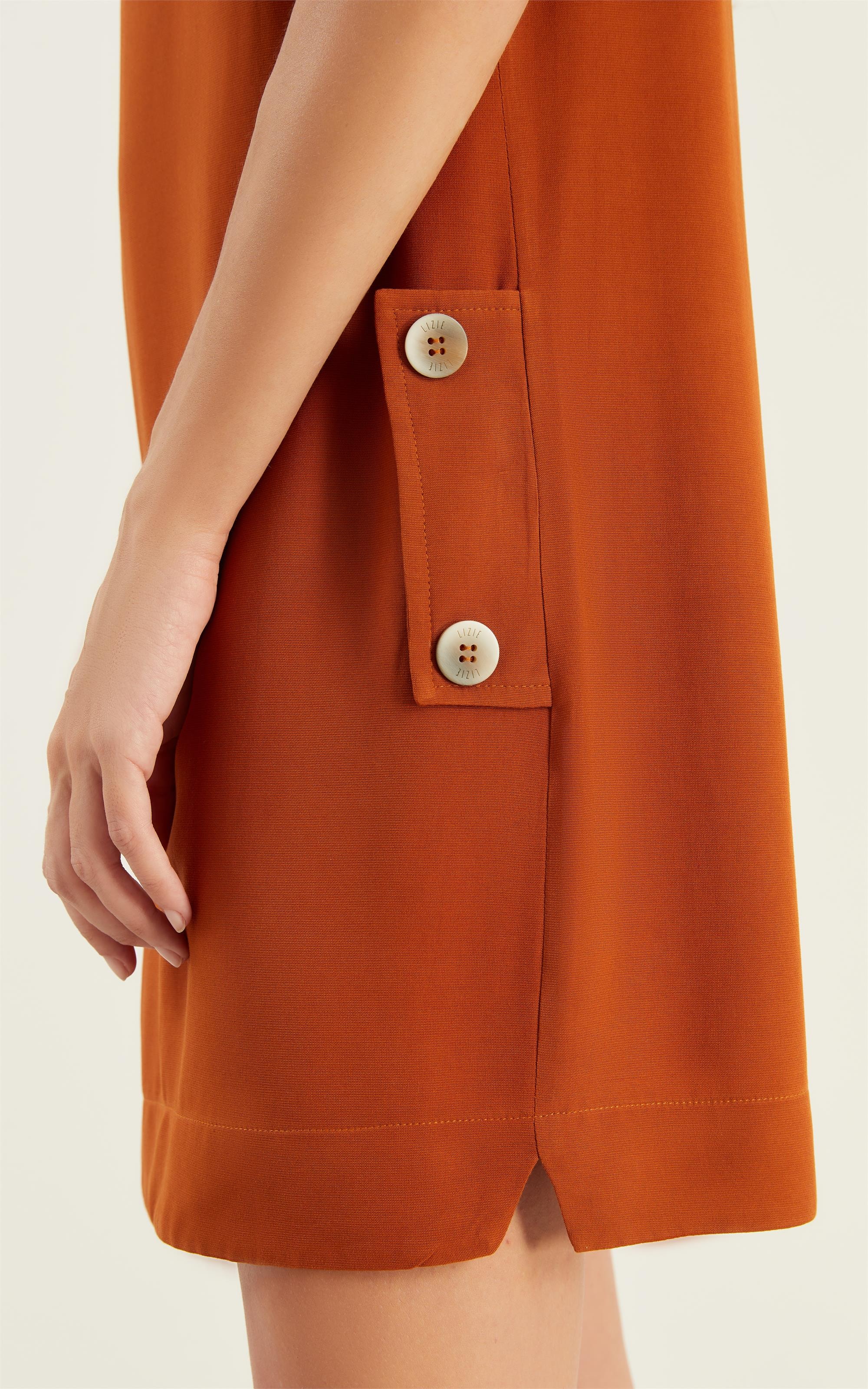 Vestido Basic Cave Caramelo
