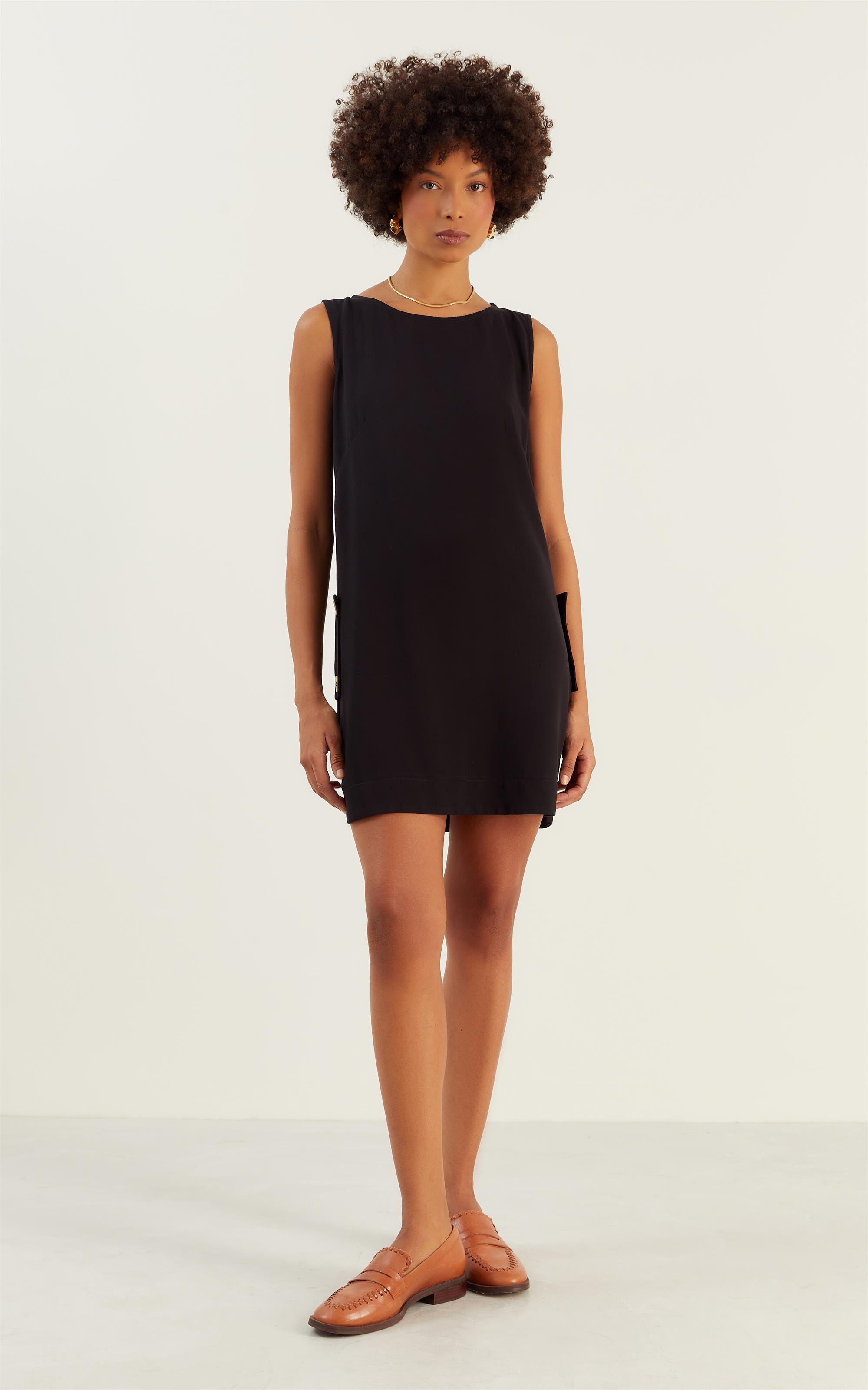 Vestido Basic Cave Preto