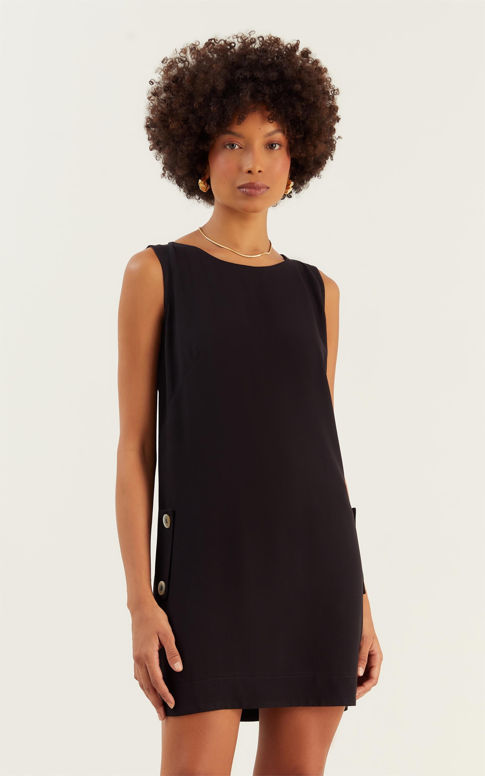 Vestido Basic Cave Preto
