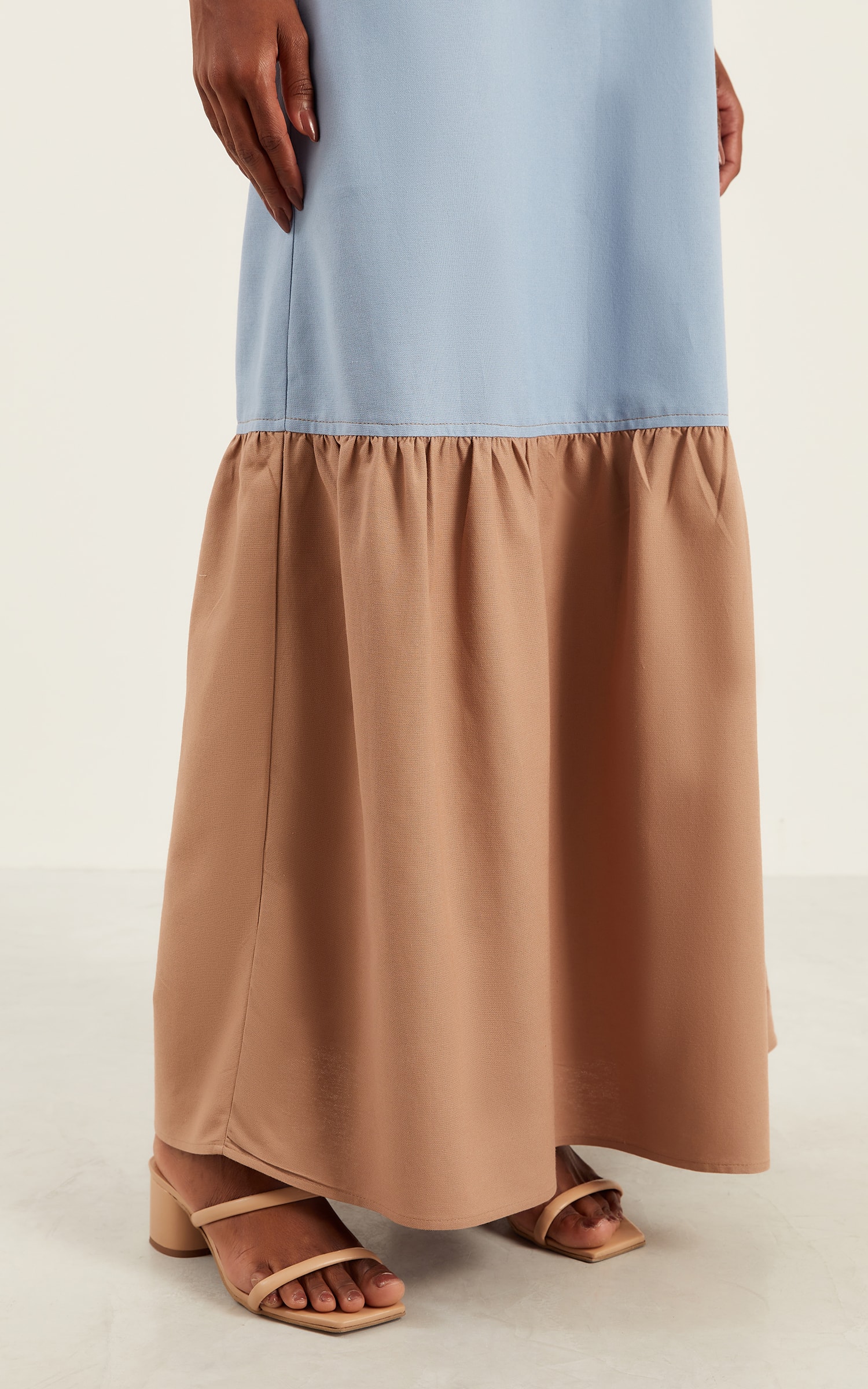 Vestido Bicolor Lake Azul Ceu