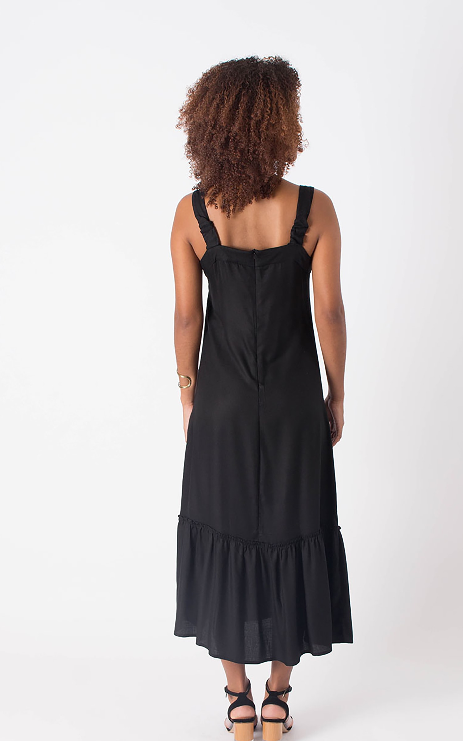 Vestido Botões Preto