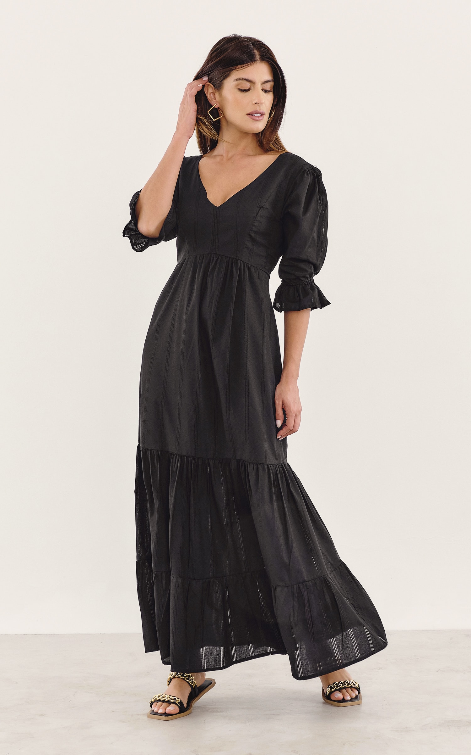 Vestido Cantiga Preto