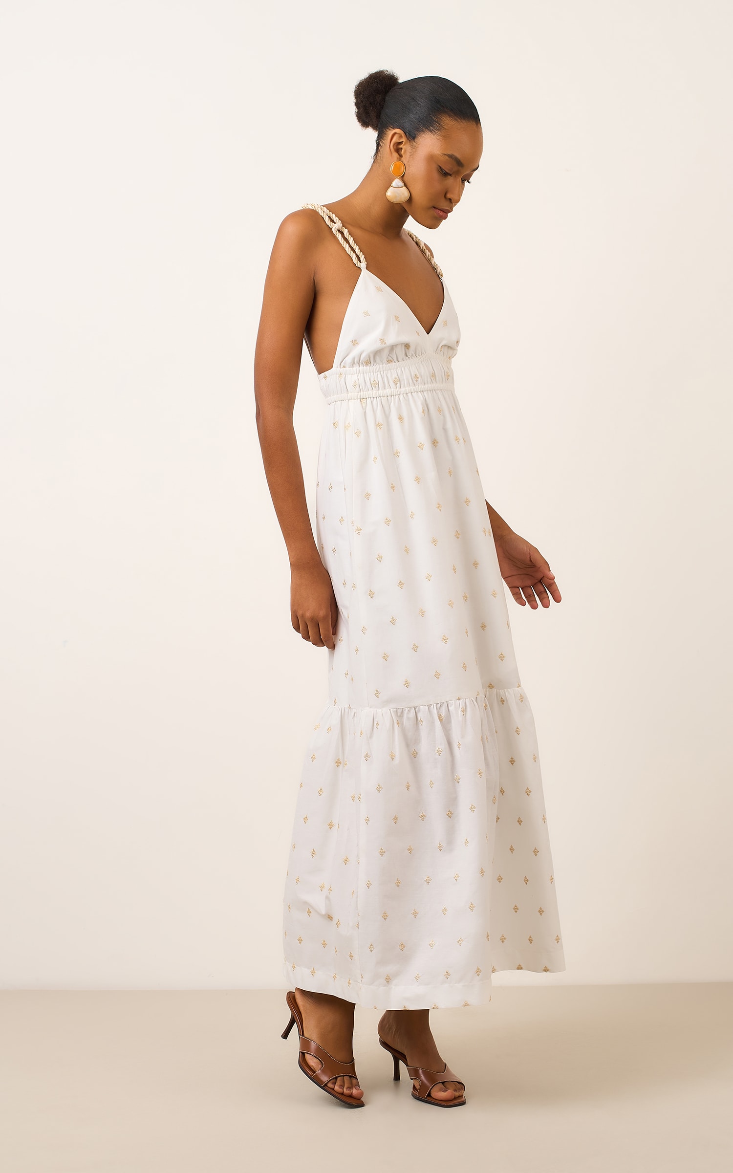 Vestido Cropped Alça Selaron Off White