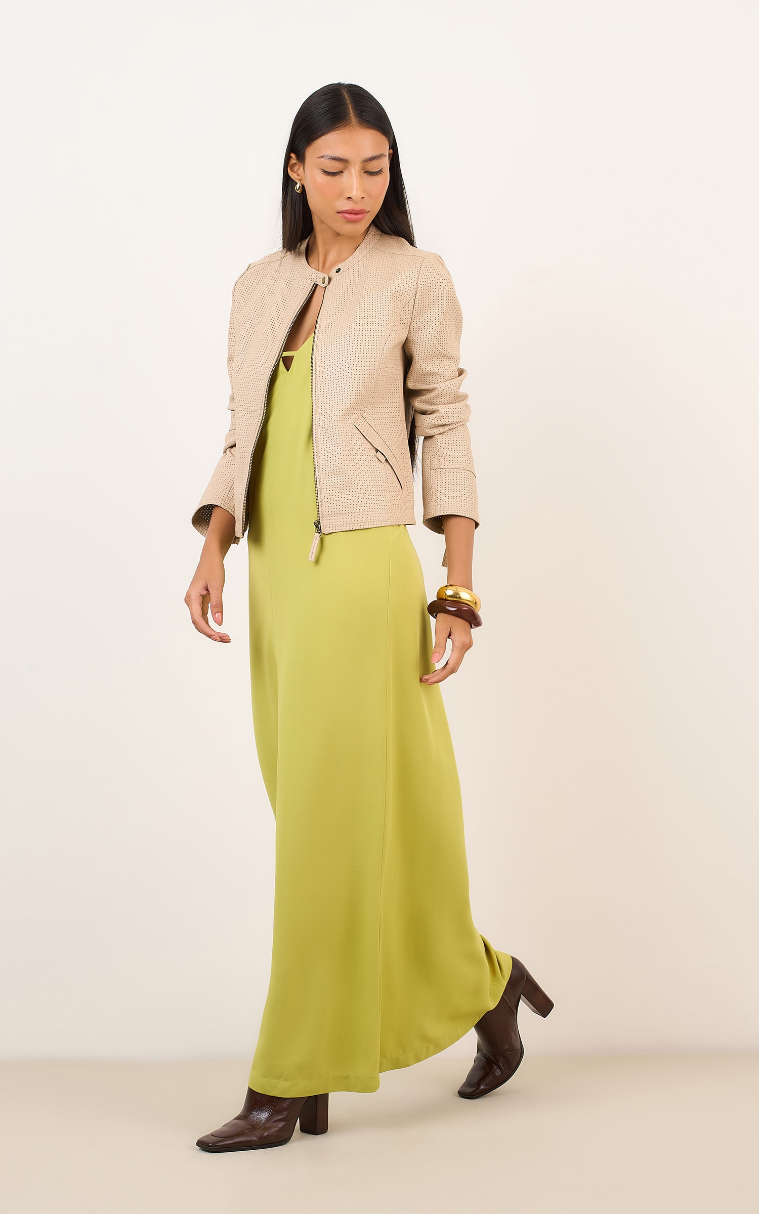 Vestido Cropped Arabica Olive