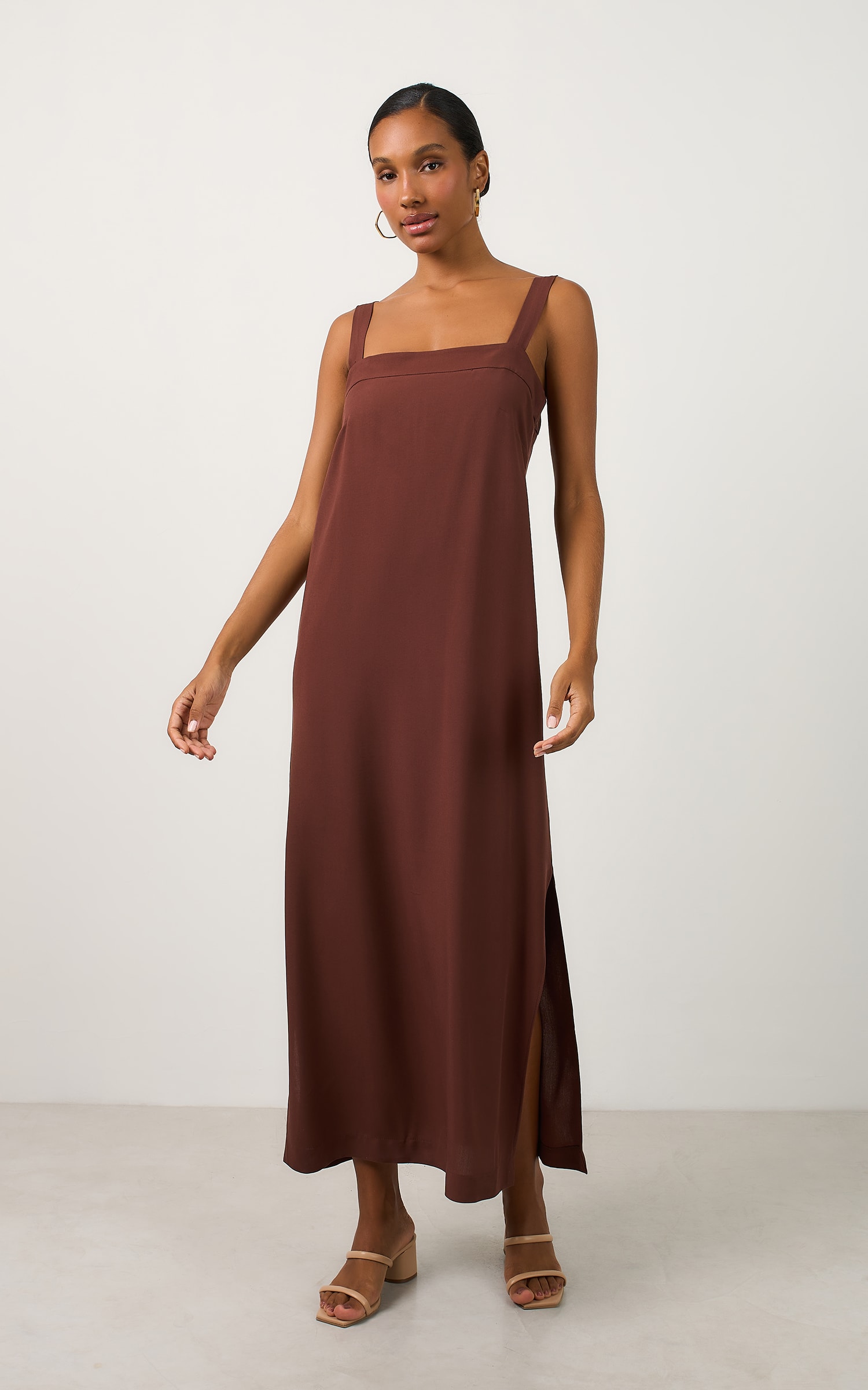 Vestido Cropped Aurora Chocolate