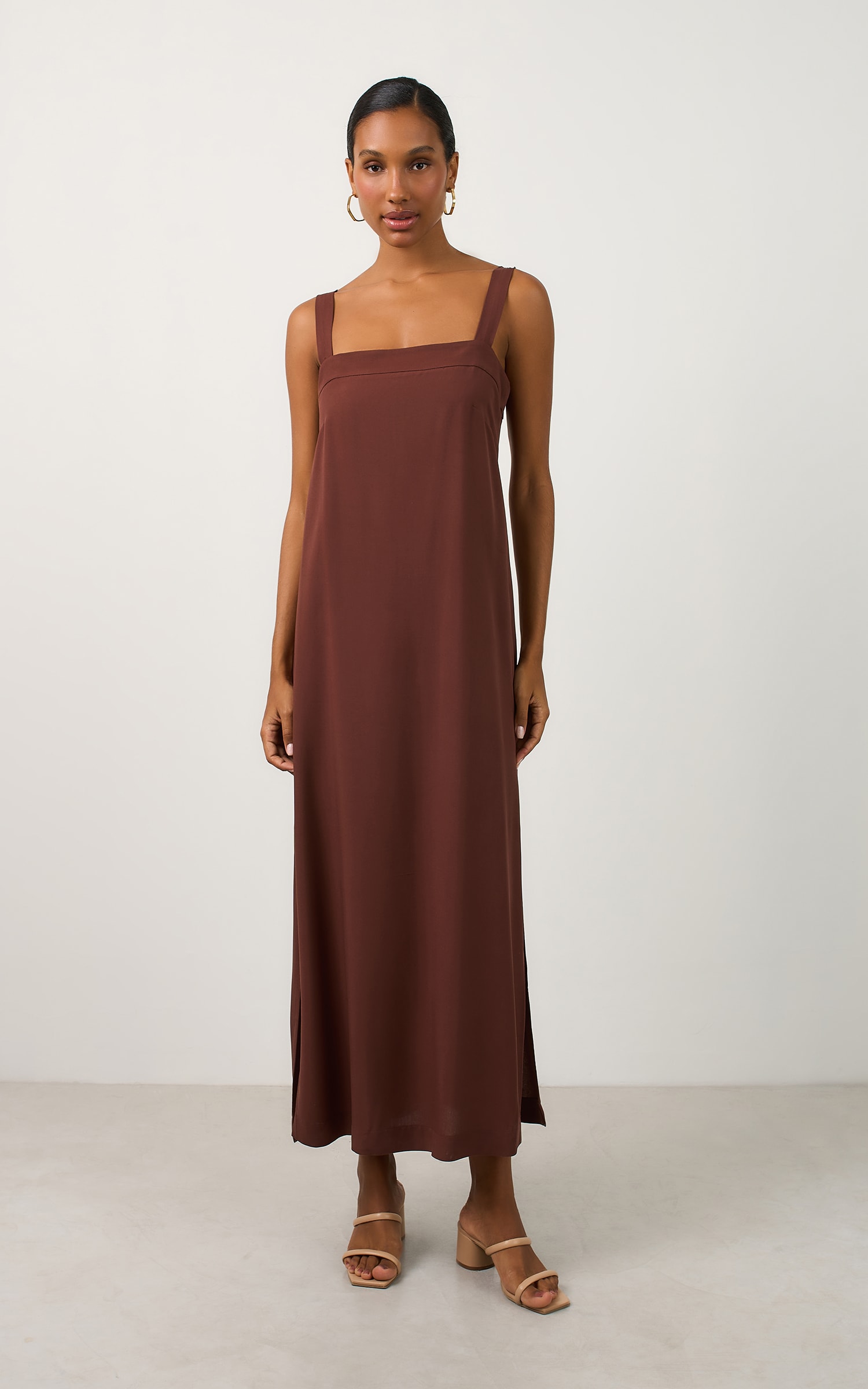 Vestido Cropped Aurora Chocolate