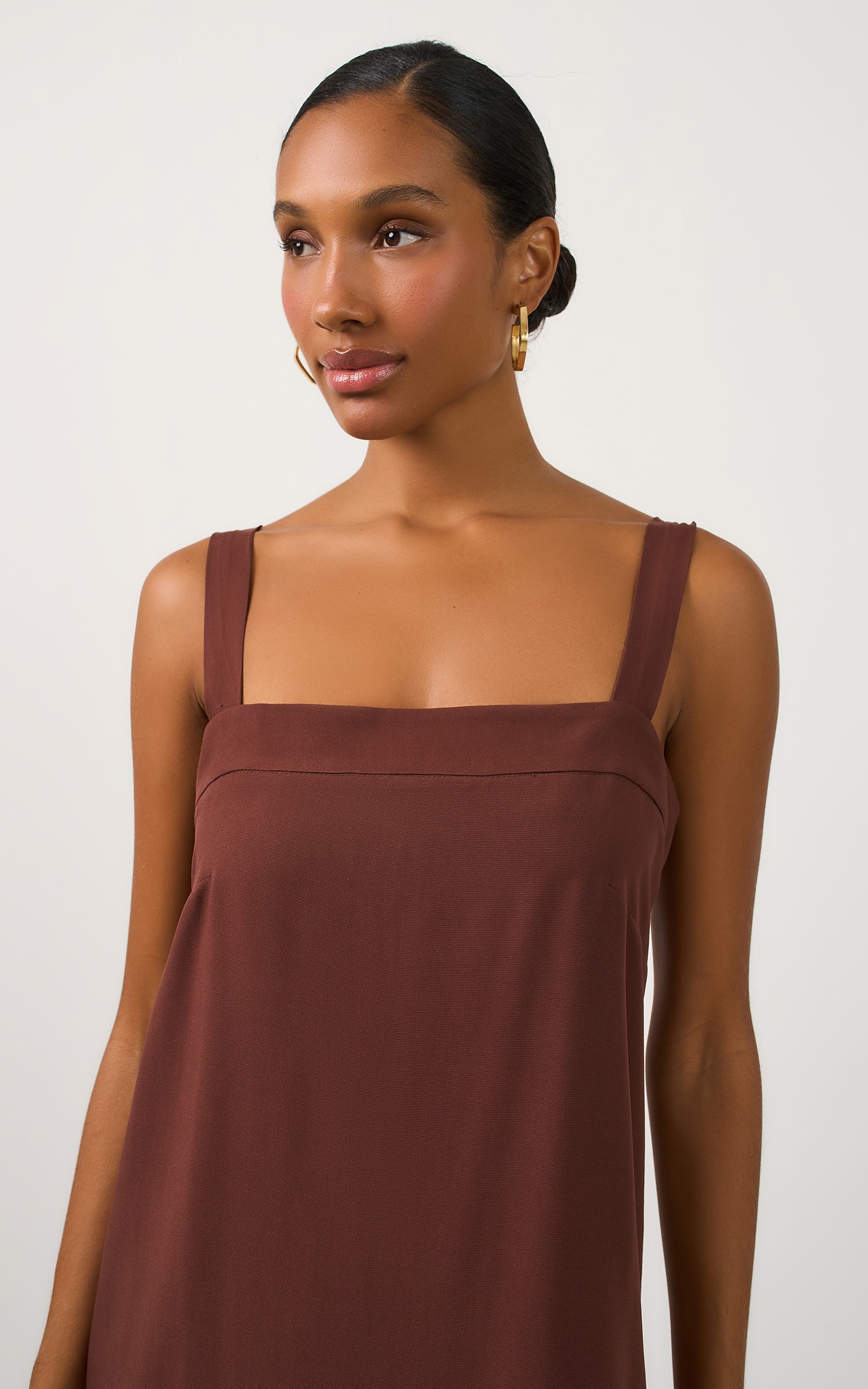 Vestido Cropped Aurora Chocolate
