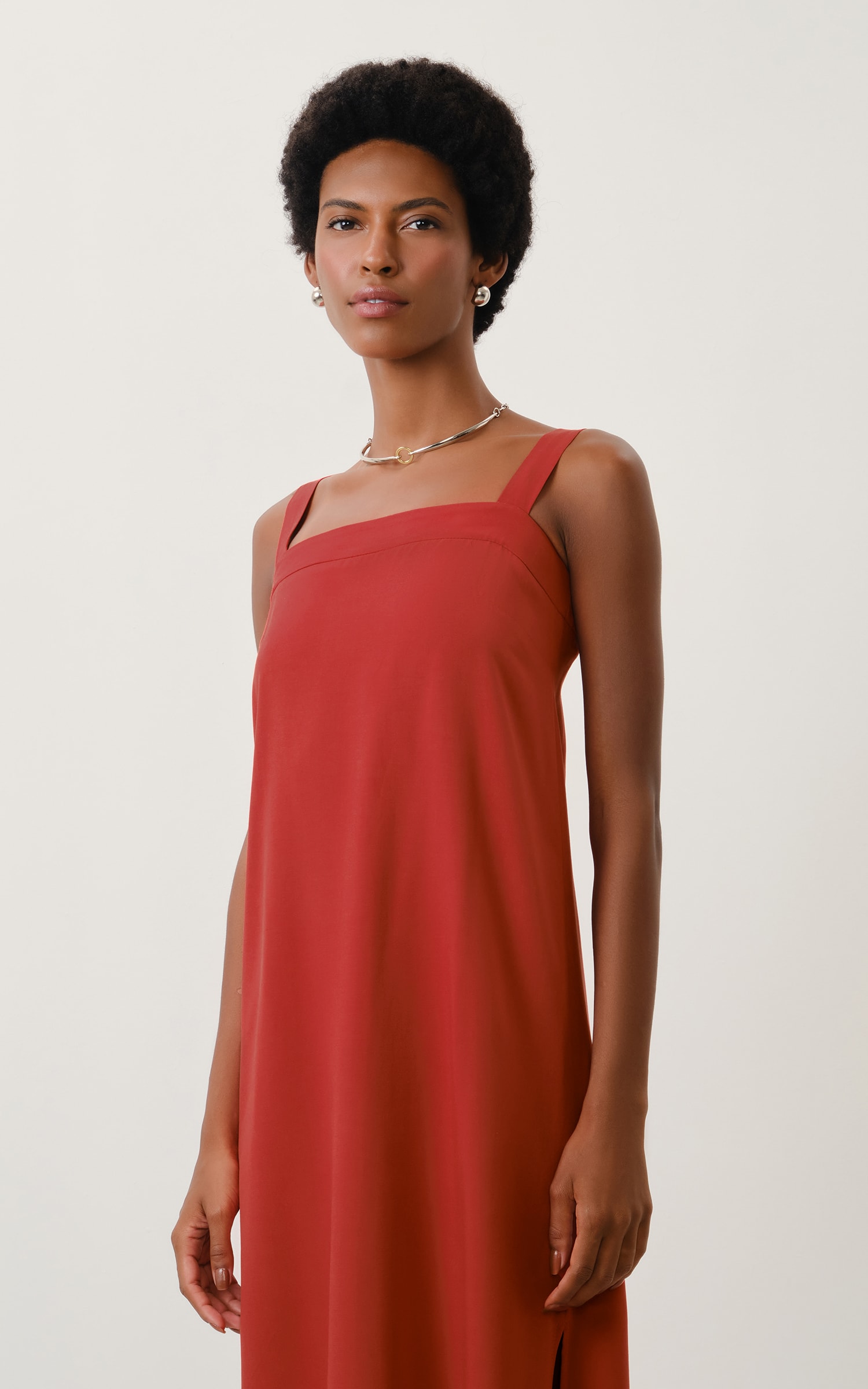 Vestido Cropped Aurora Telha