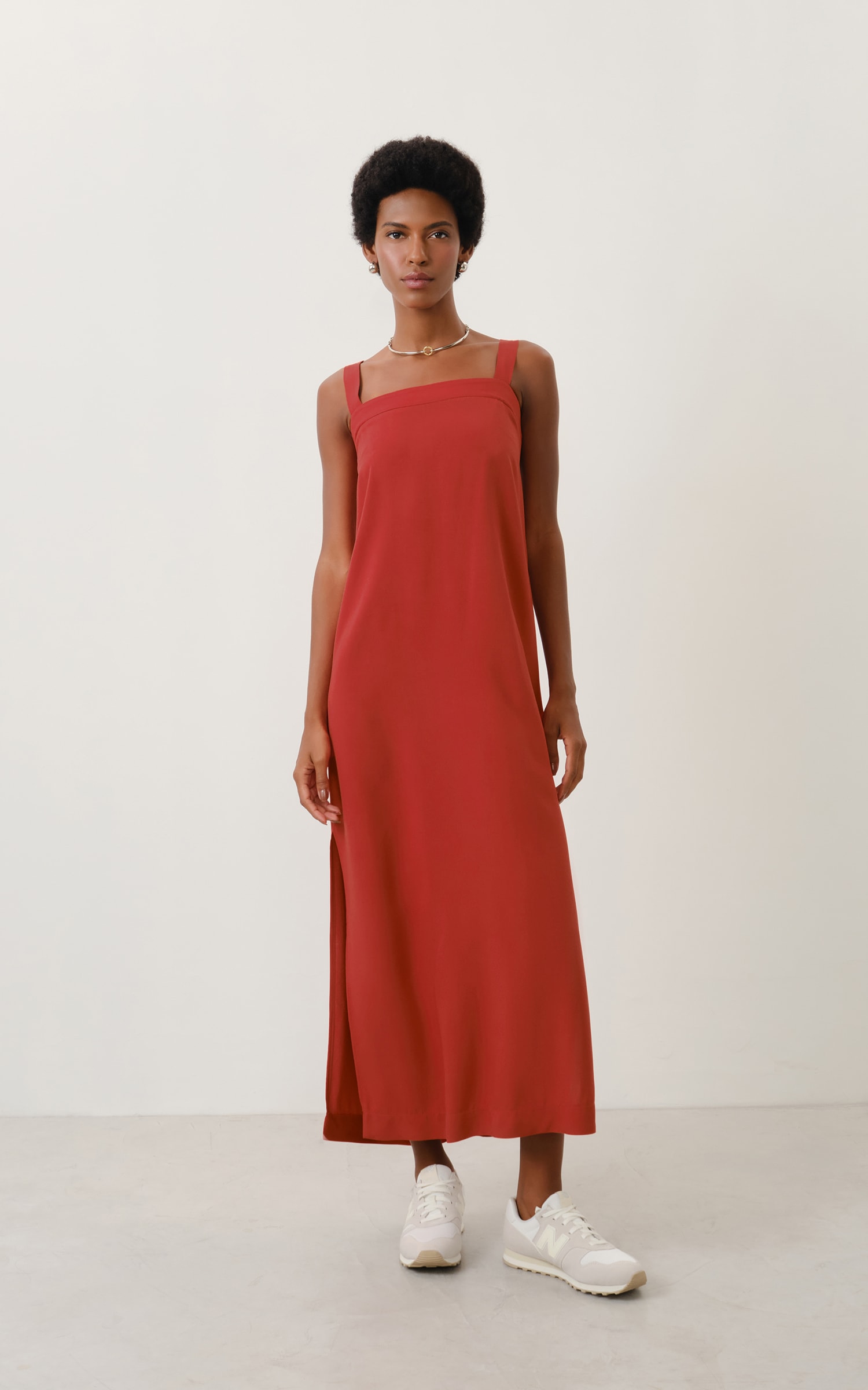 Vestido Cropped Aurora Telha