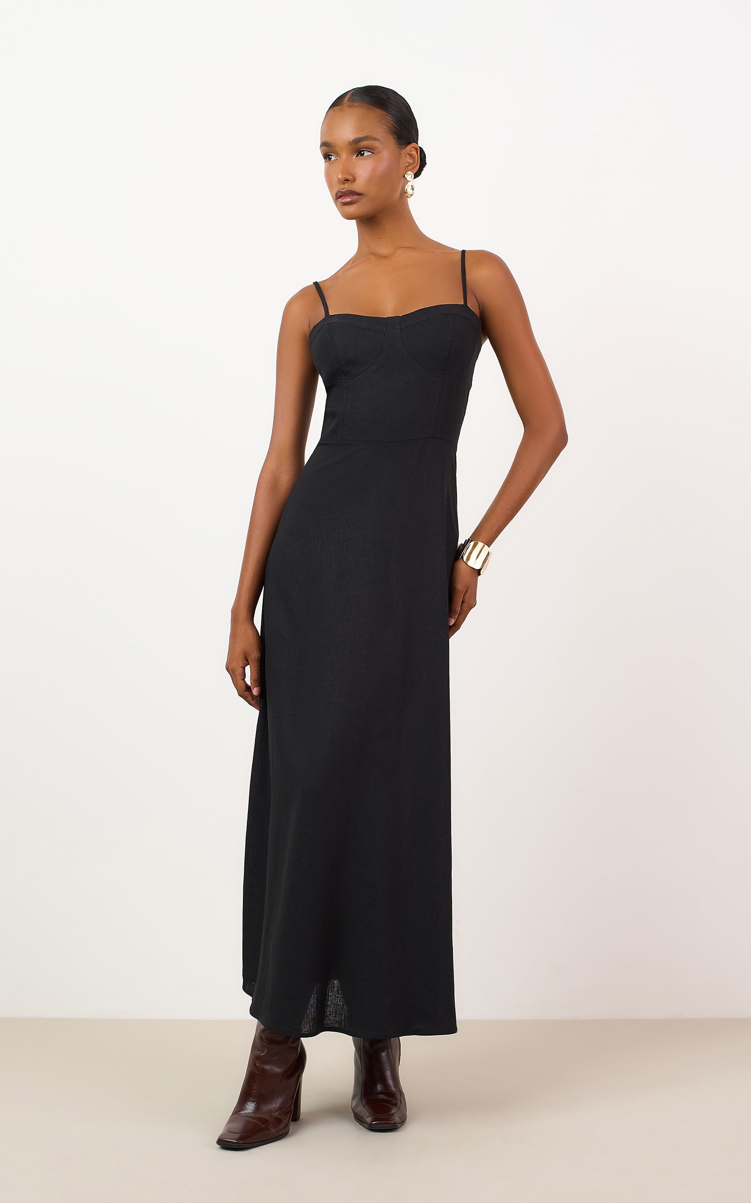 Vestido Cropped Blend Preto