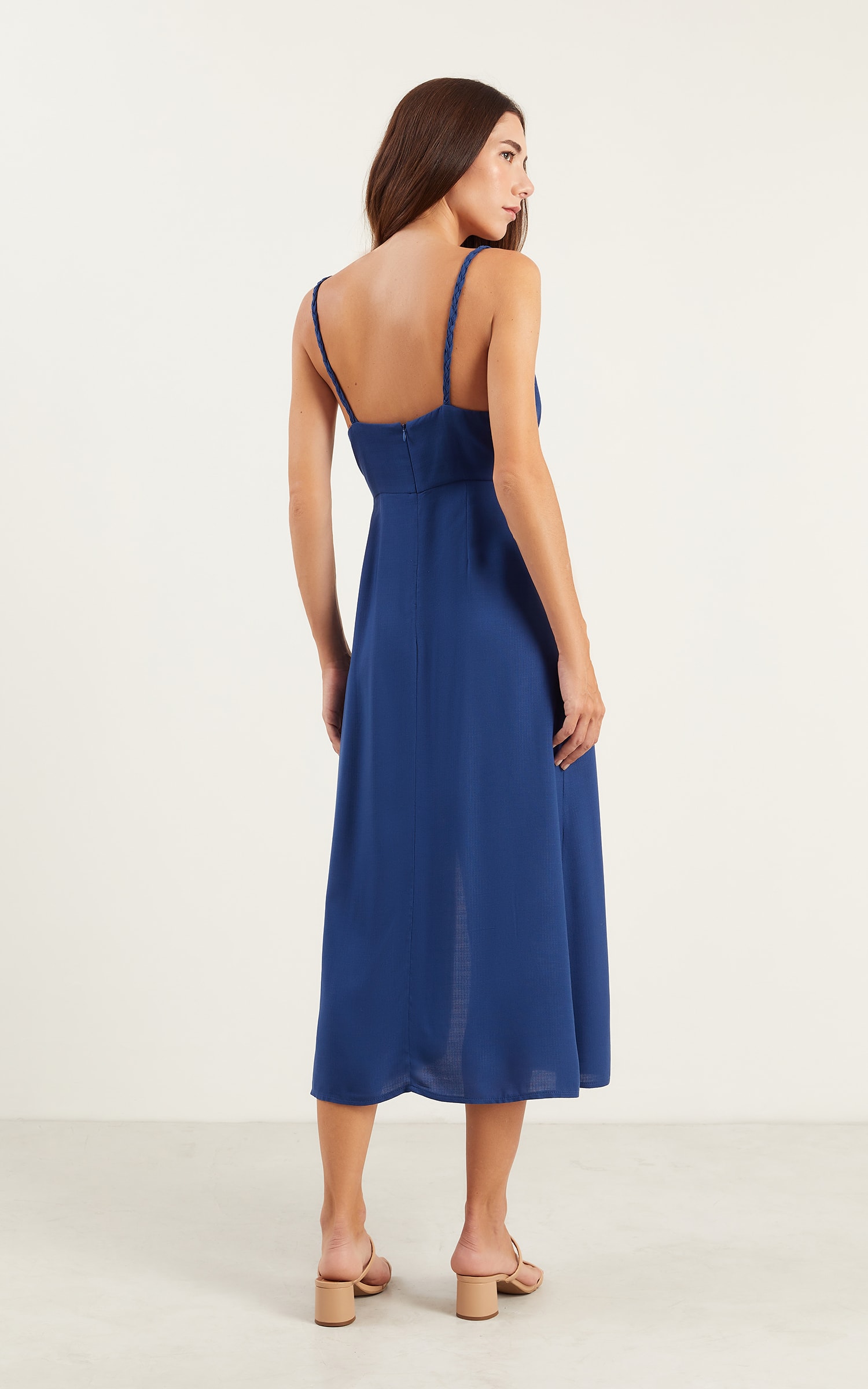Vestido Cropped Canyon Cobalto