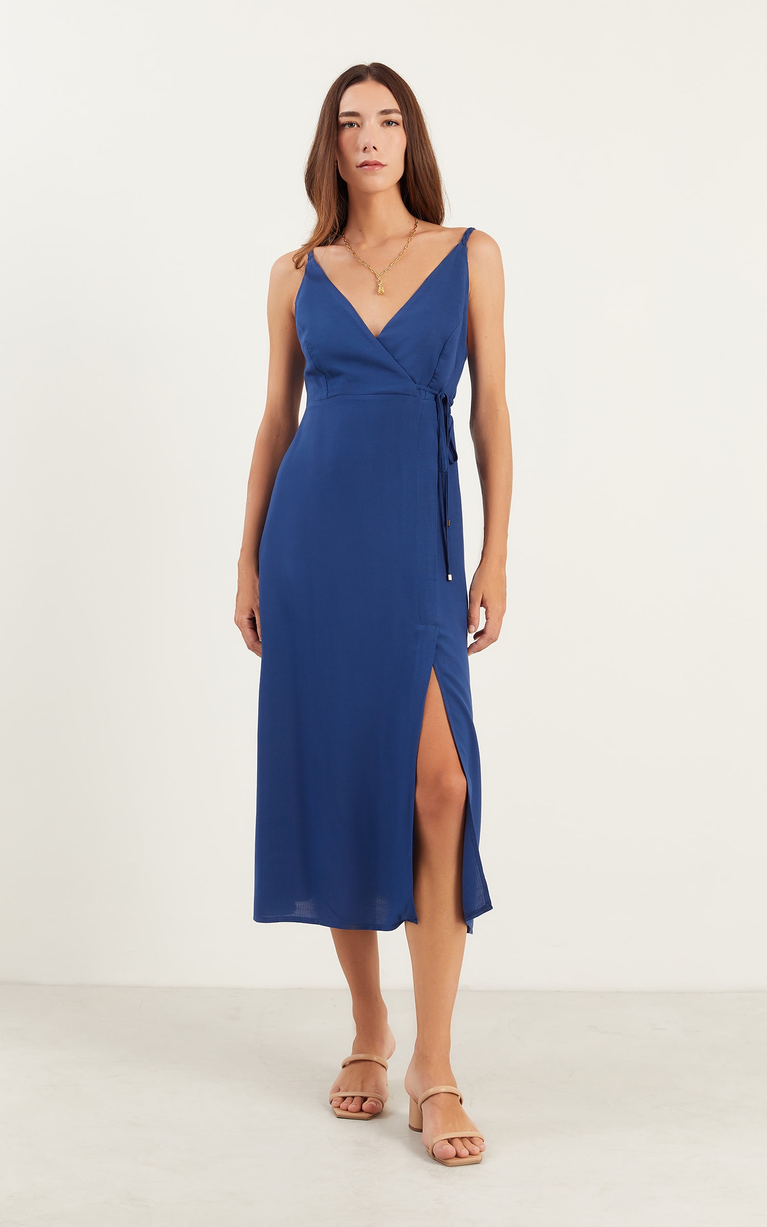 Vestido Cropped Canyon Cobalto