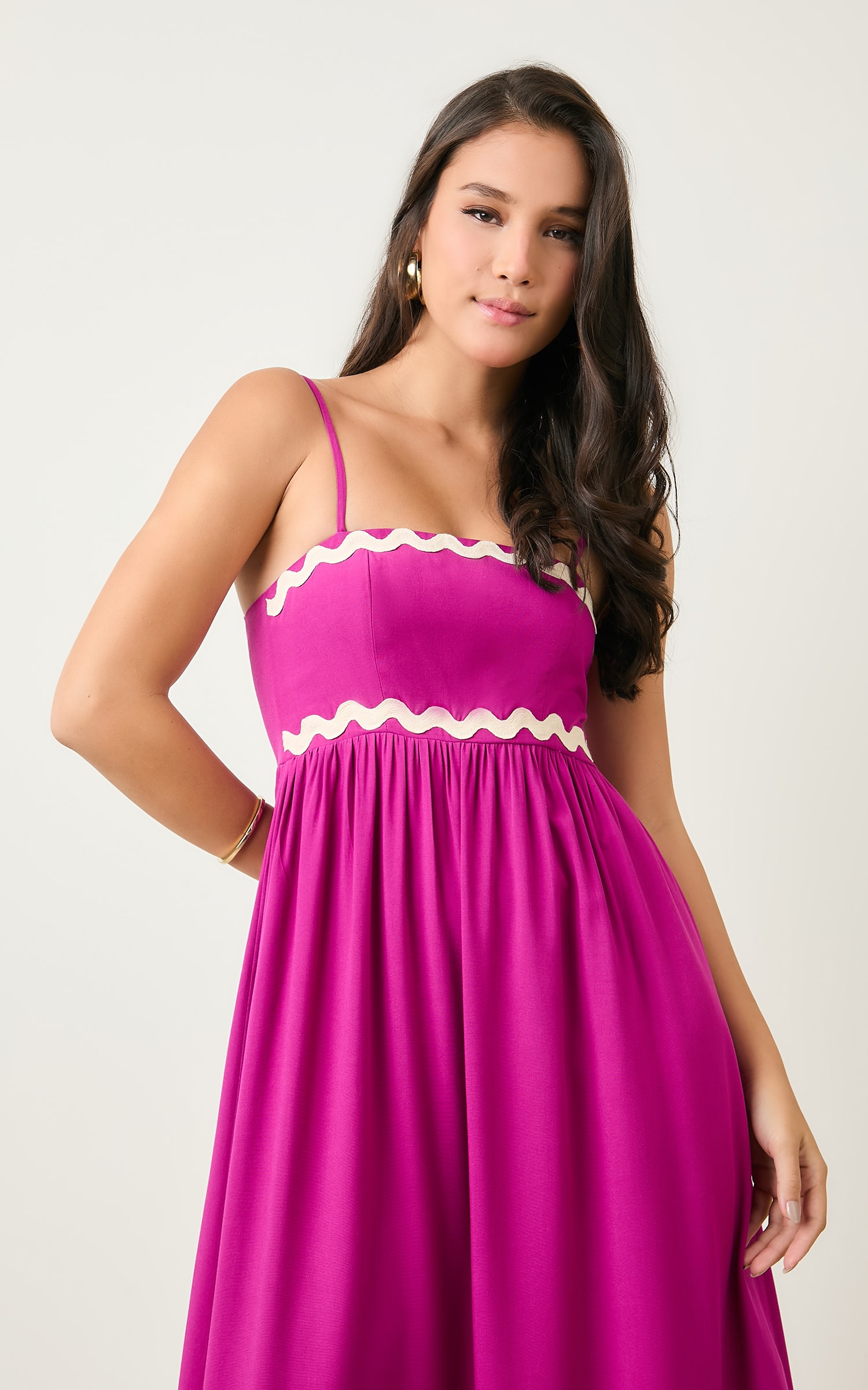 Vestido Cropped Cianinha Fucsia