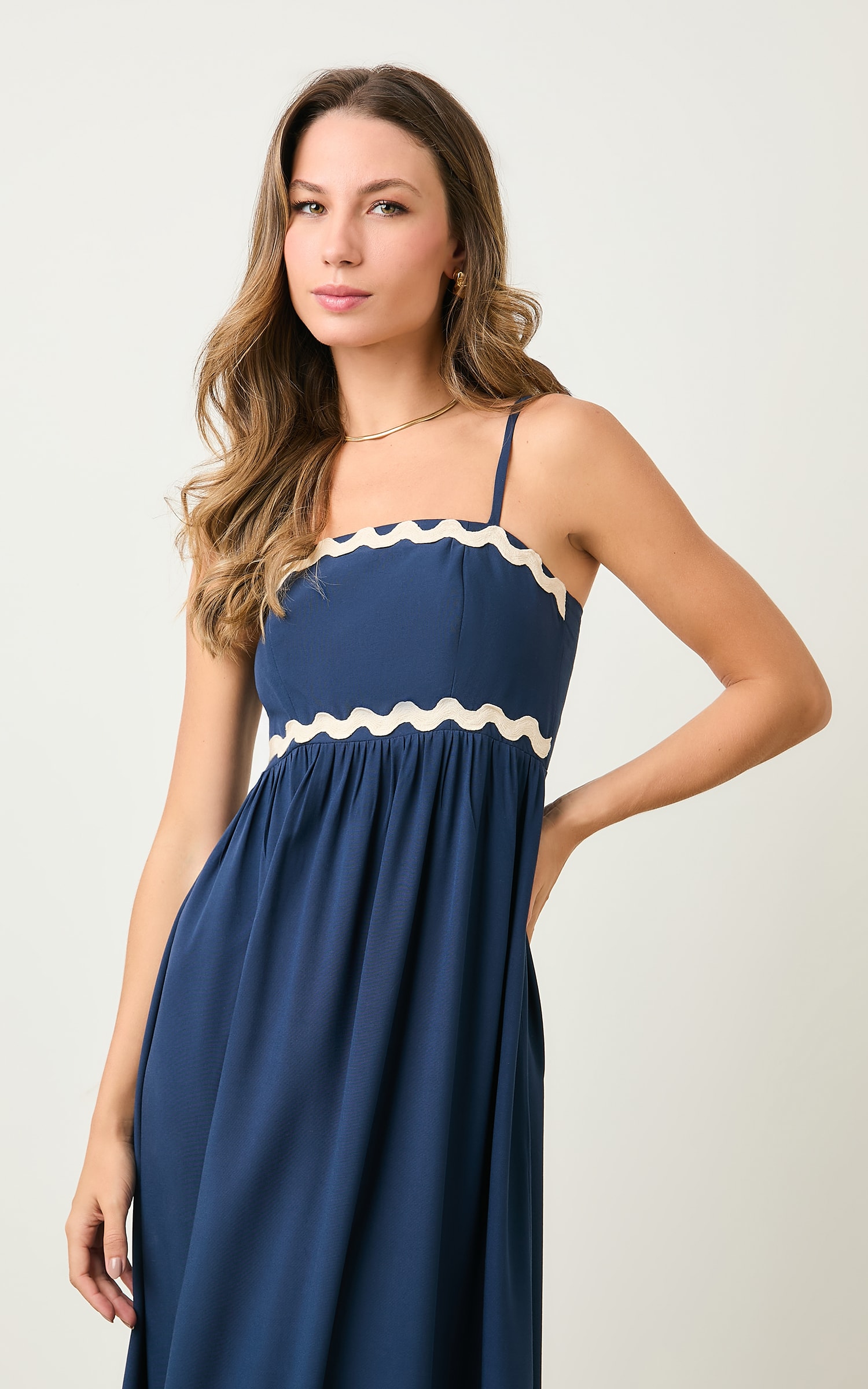 Vestido Cropped Cianinha Marinho