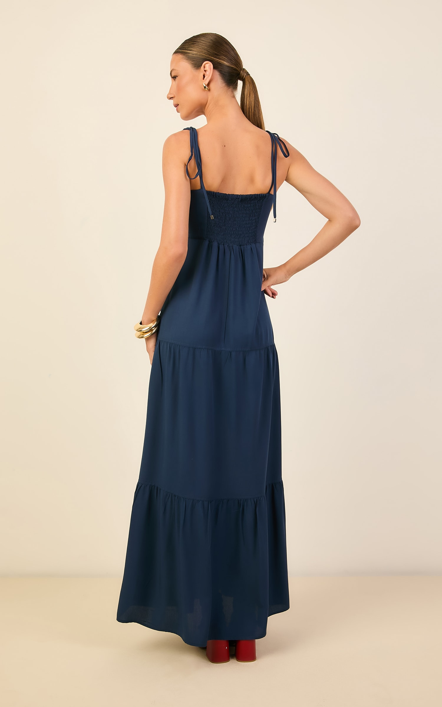 Vestido Cropped Color Marinho