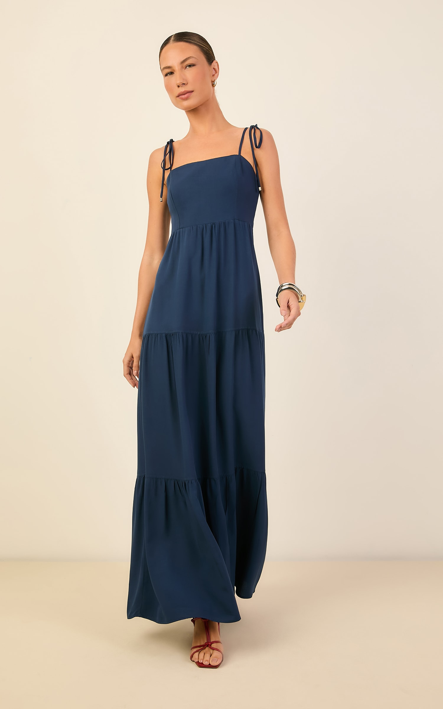Vestido Cropped Color Marinho