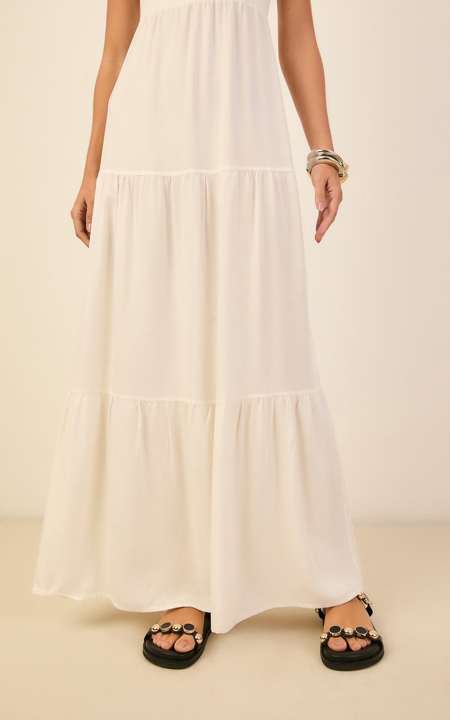 Vestido Cropped Color Natural
