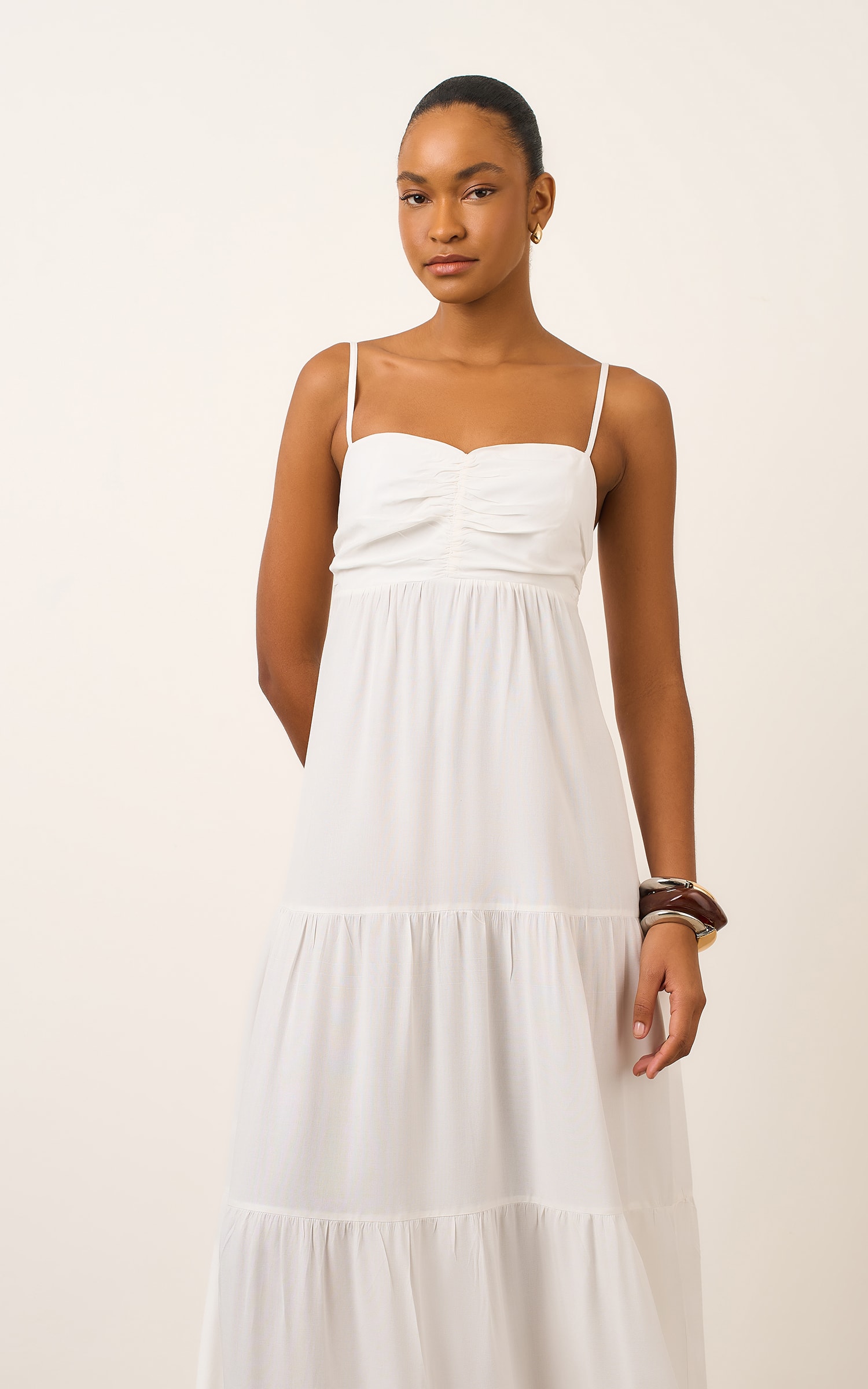 Vestido Cropped Crayon Off White