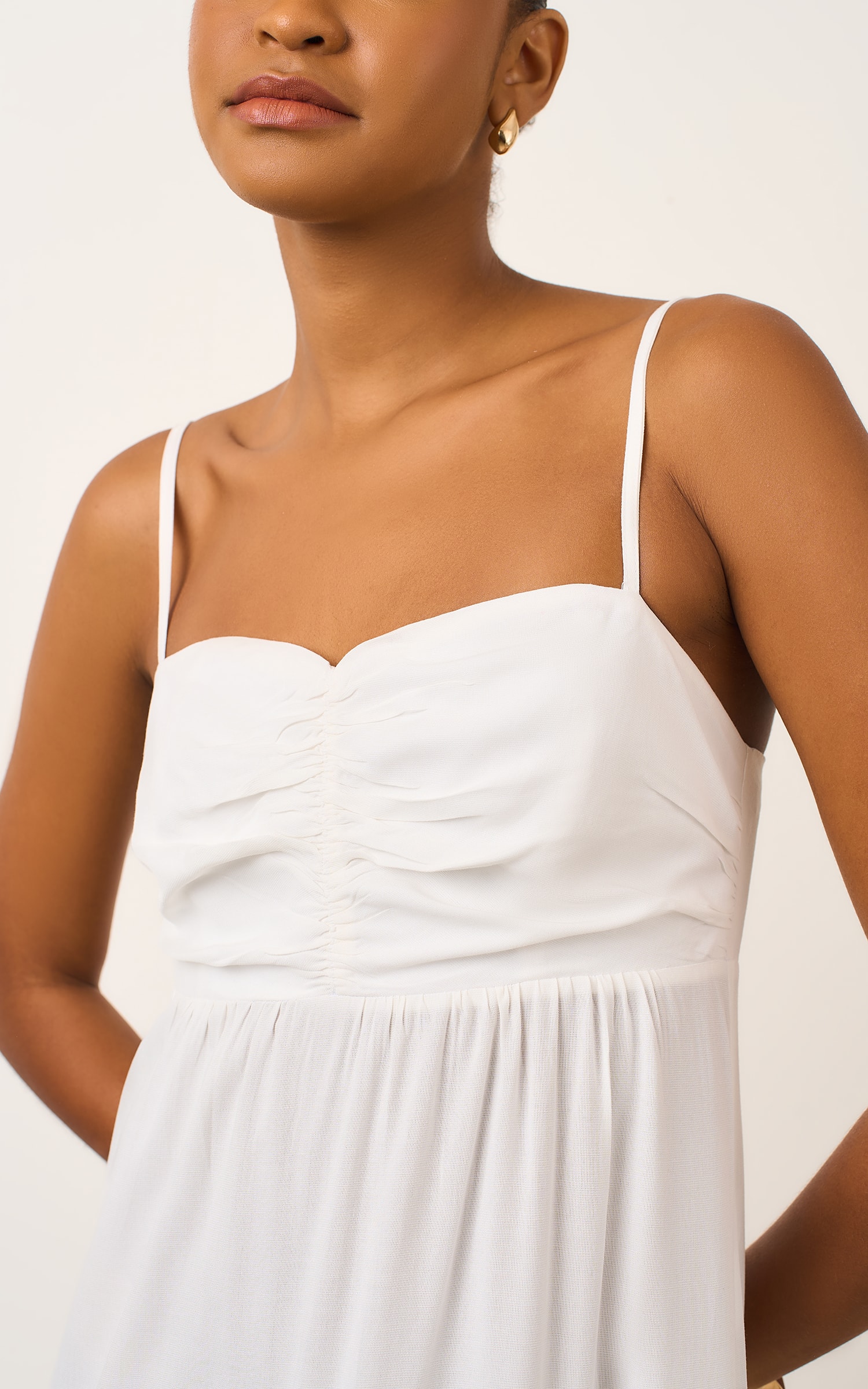 Vestido Cropped Crayon Off White