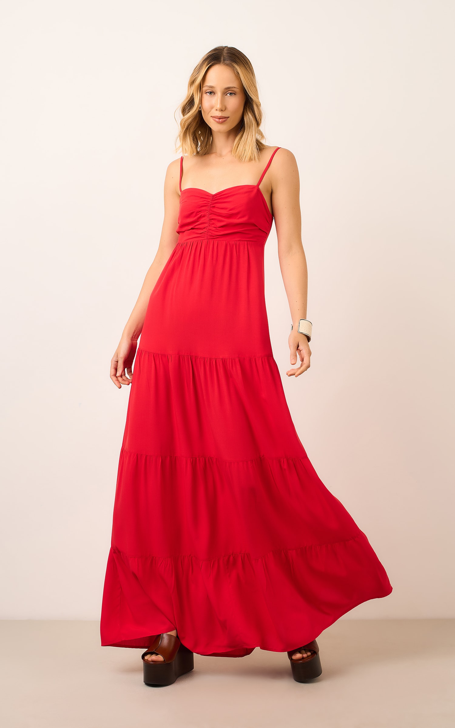 Vestido Cropped Crayon Vermelho