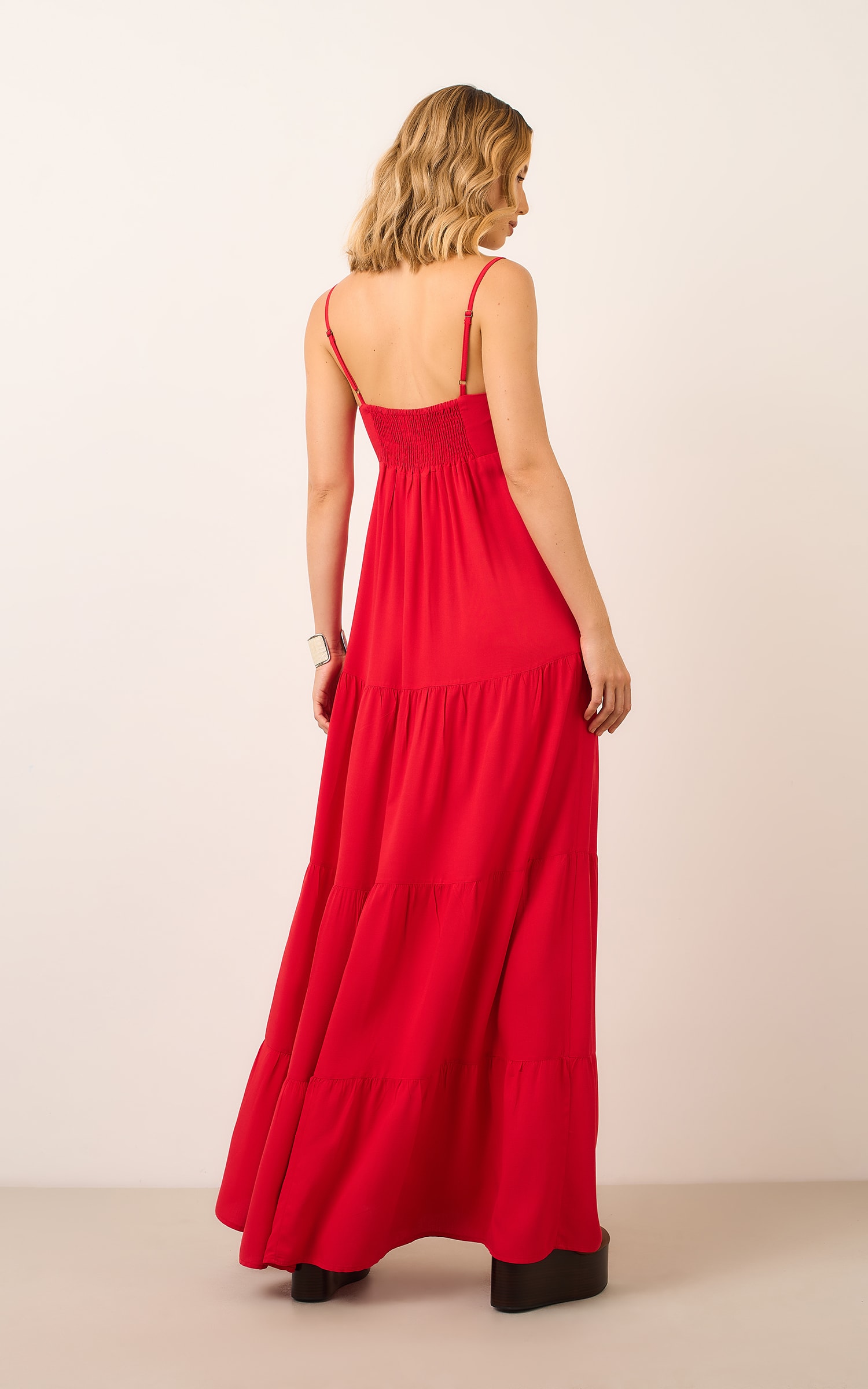 Vestido Cropped Crayon Vermelho