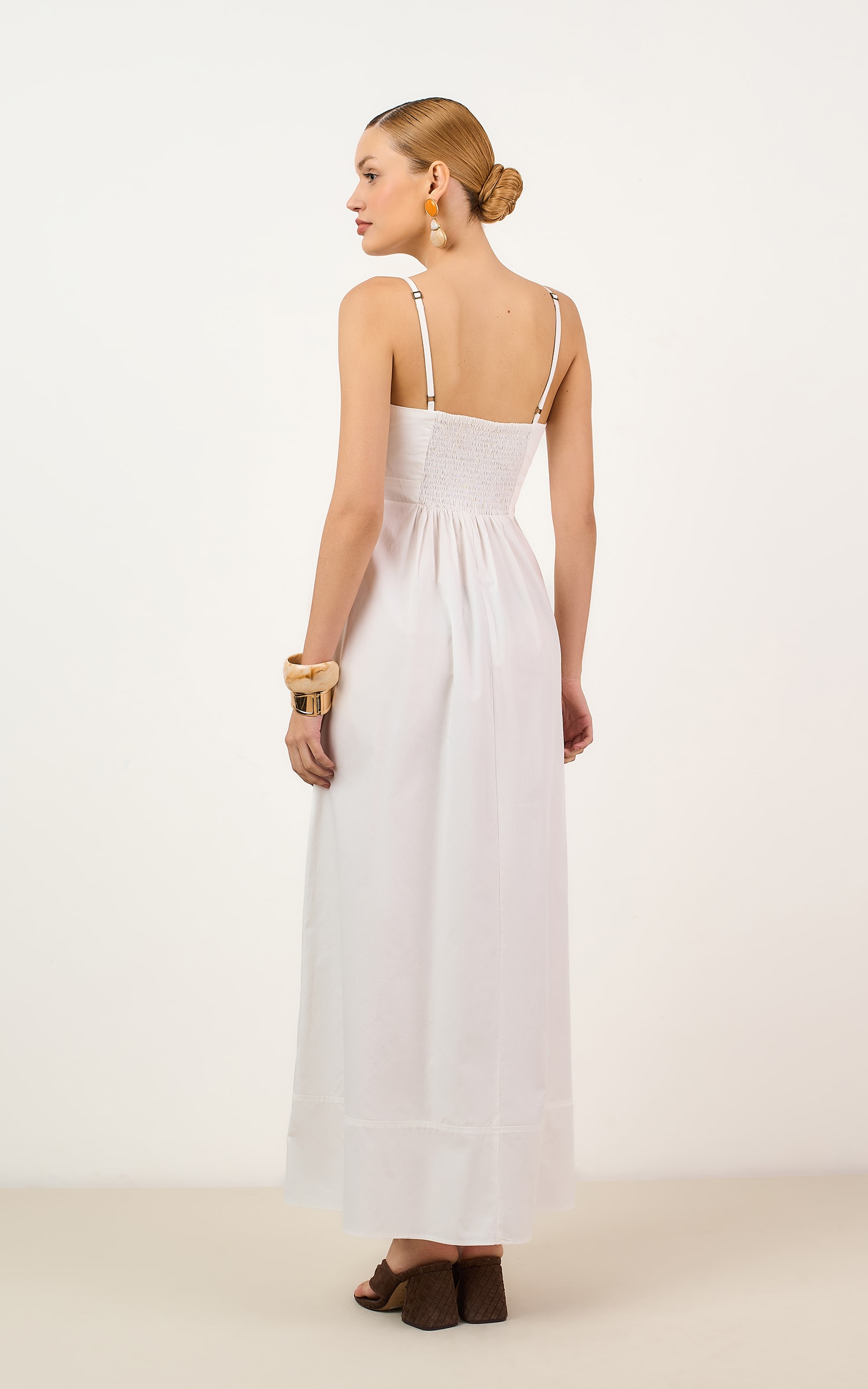 Vestido Cropped Crema Off White