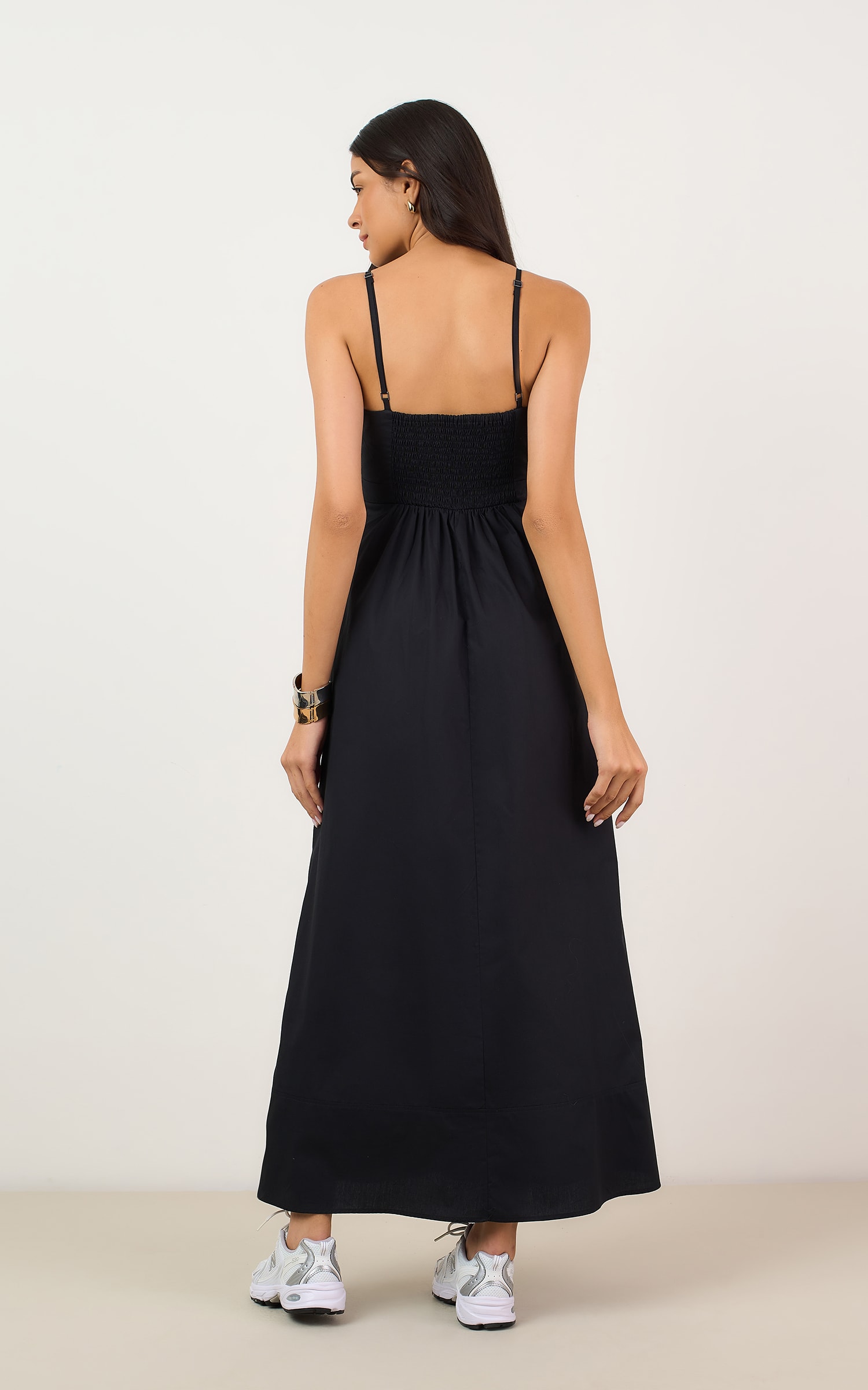 Vestido Cropped Crema Preto