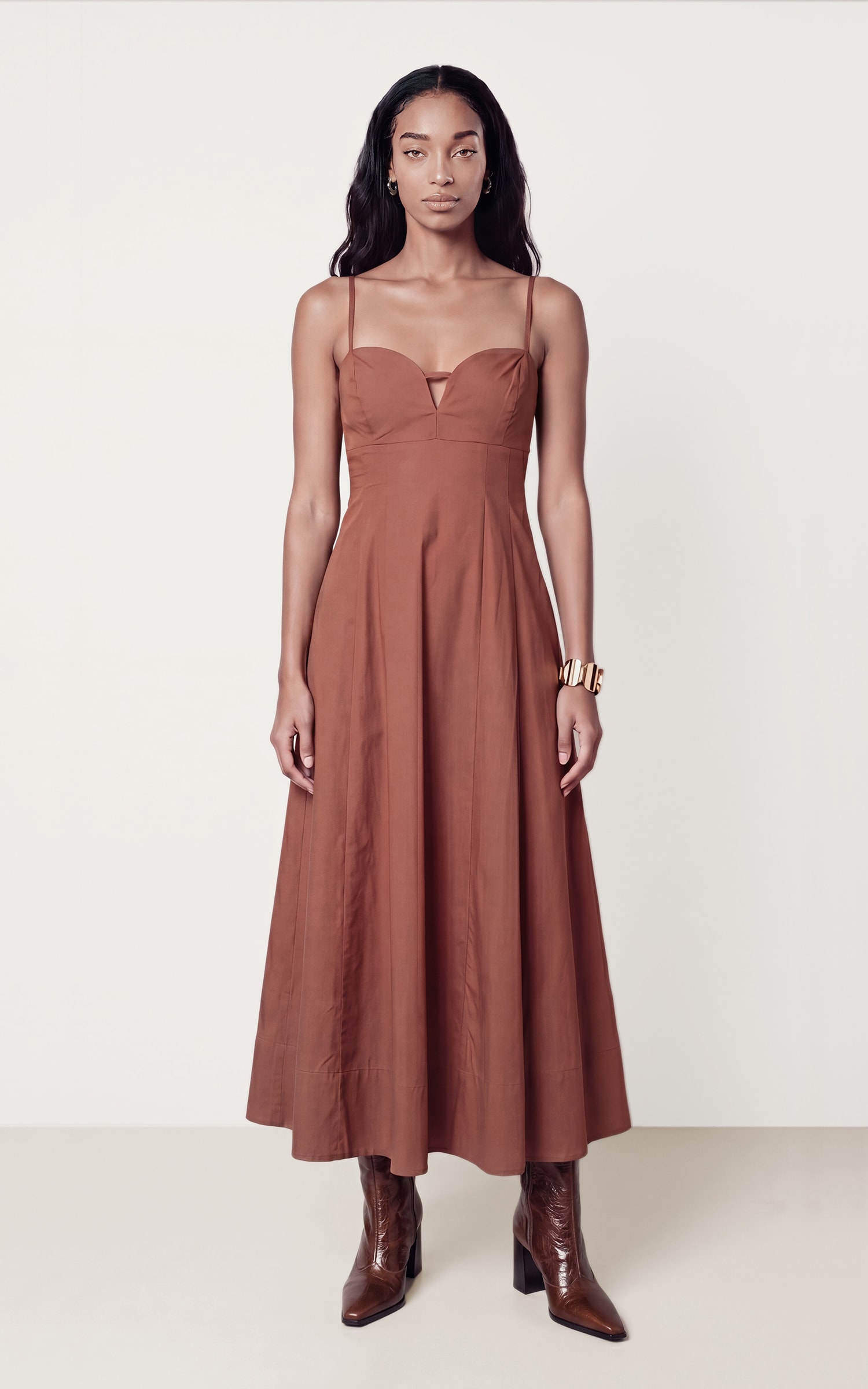 Vestido Cropped Dinky Caramelo