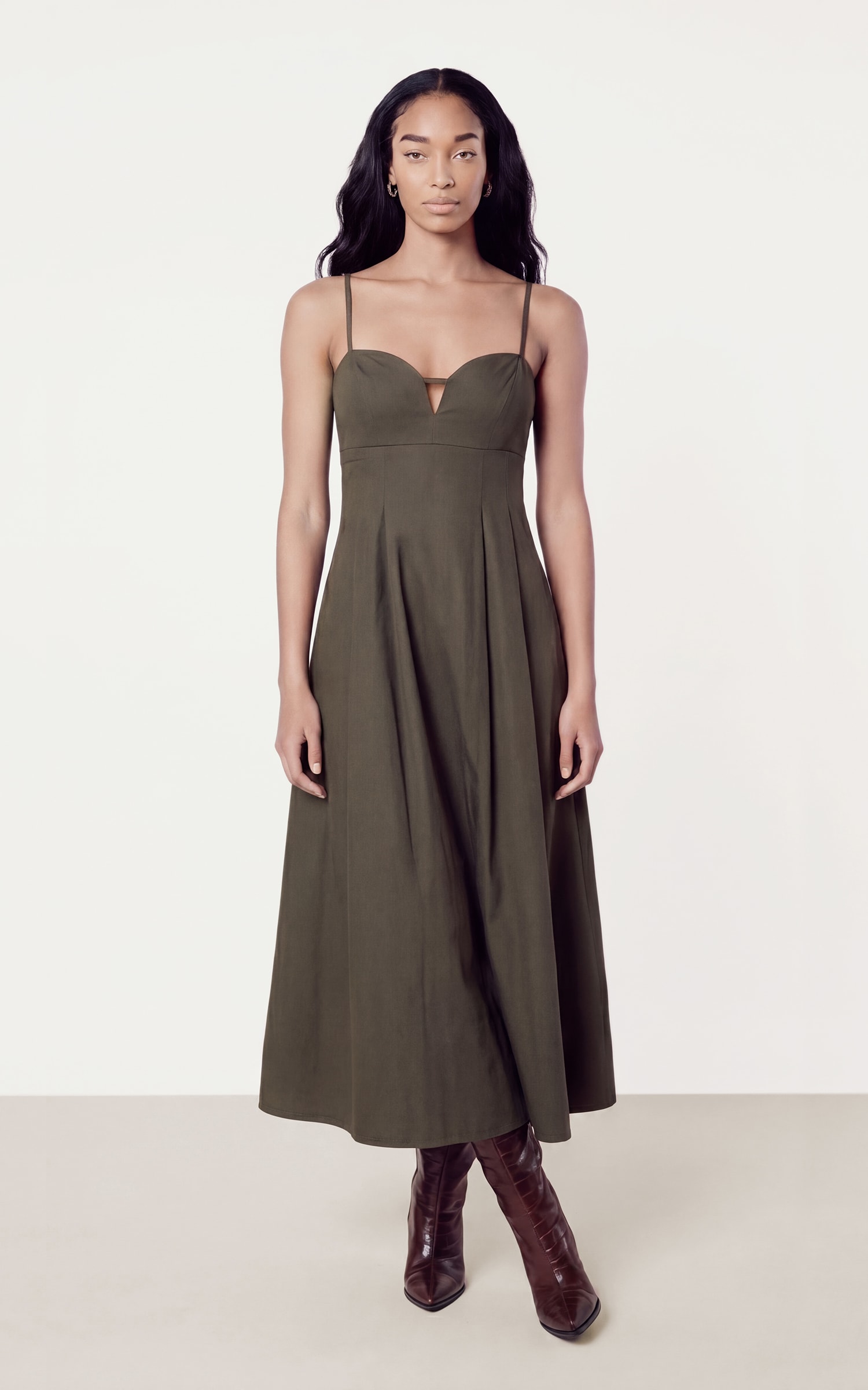 Vestido Cropped Dinky Verde Militar
