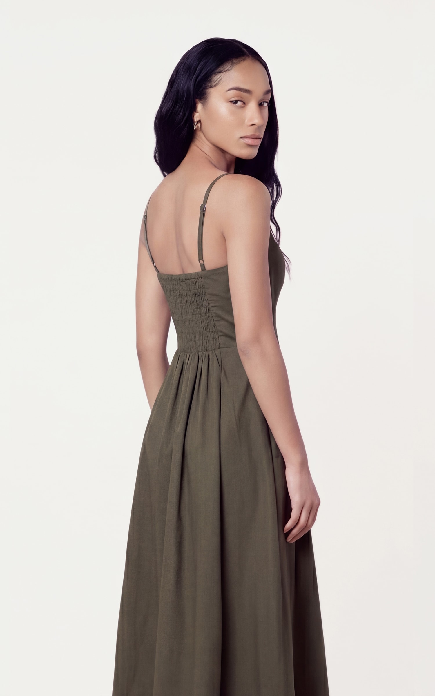 Vestido Cropped Dinky Verde Militar