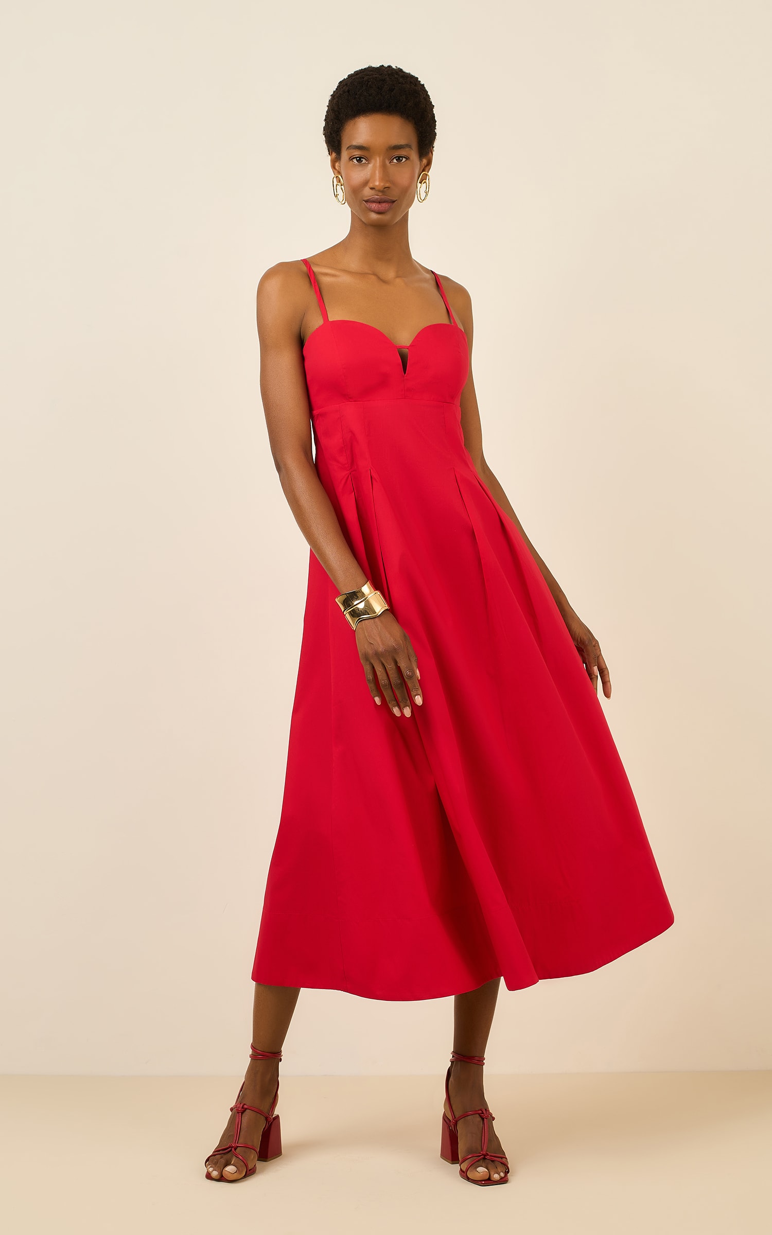 Vestido Cropped Dinky Vermelho