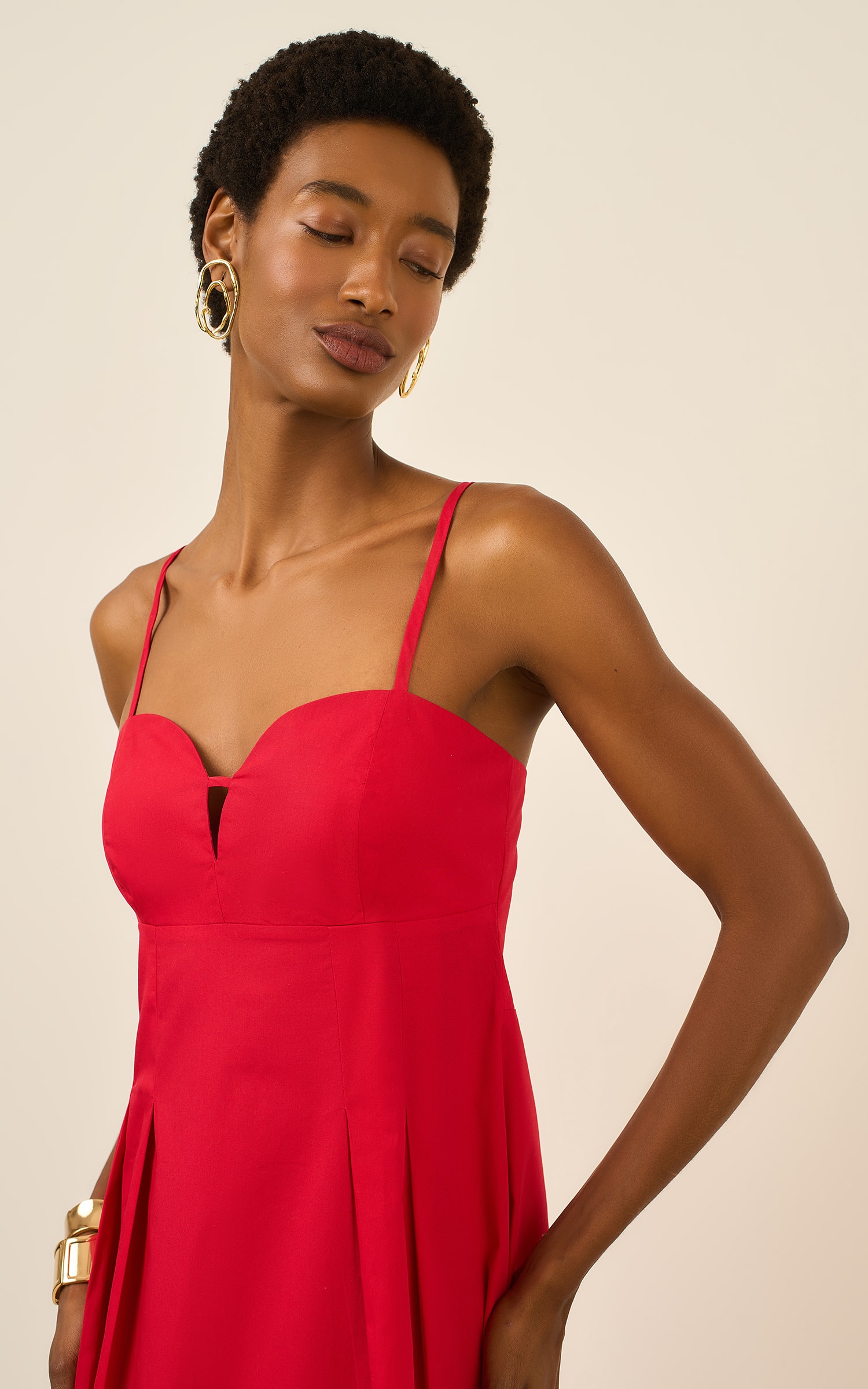 Vestido Cropped Dinky Vermelho