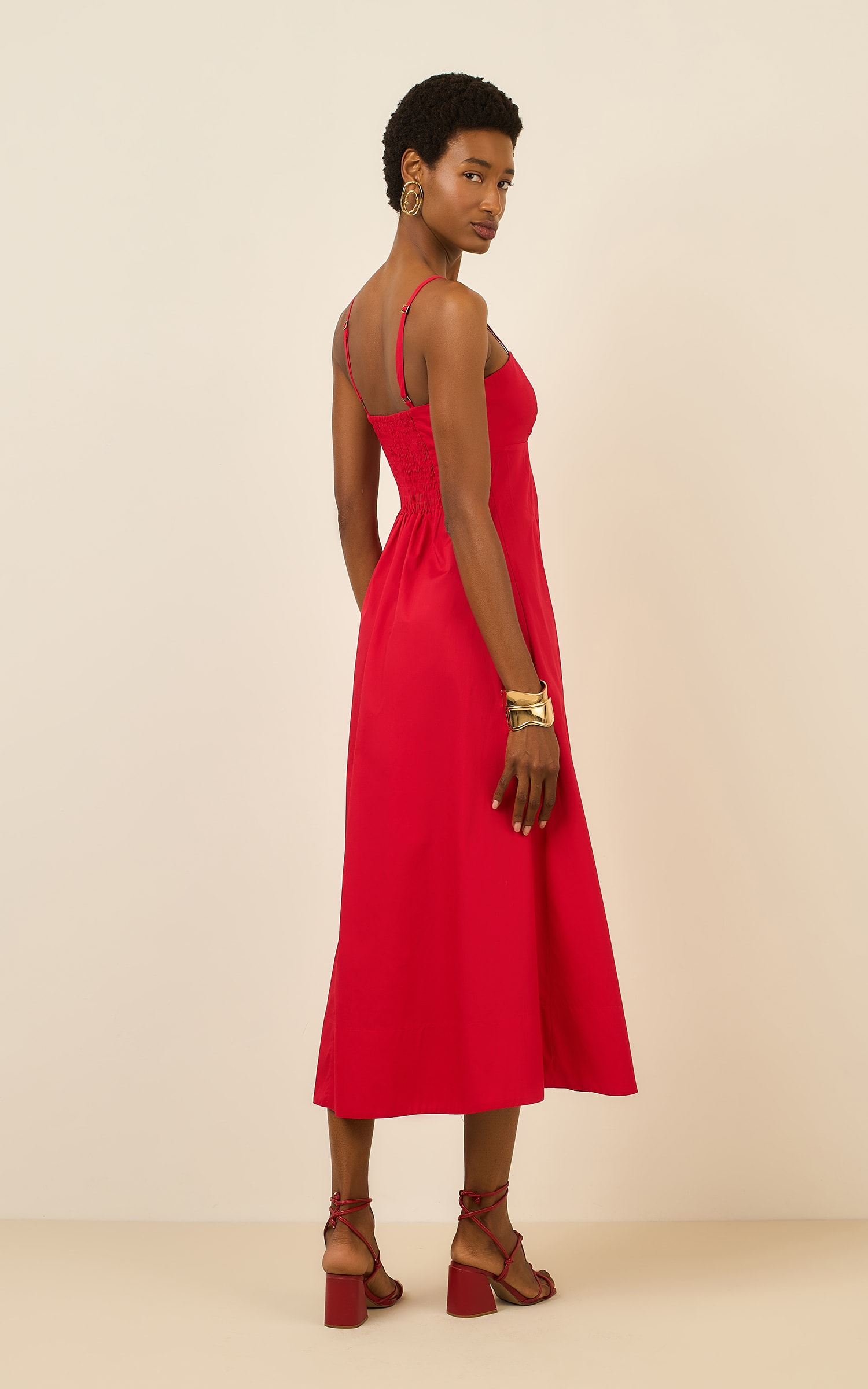 Vestido Cropped Dinky Vermelho
