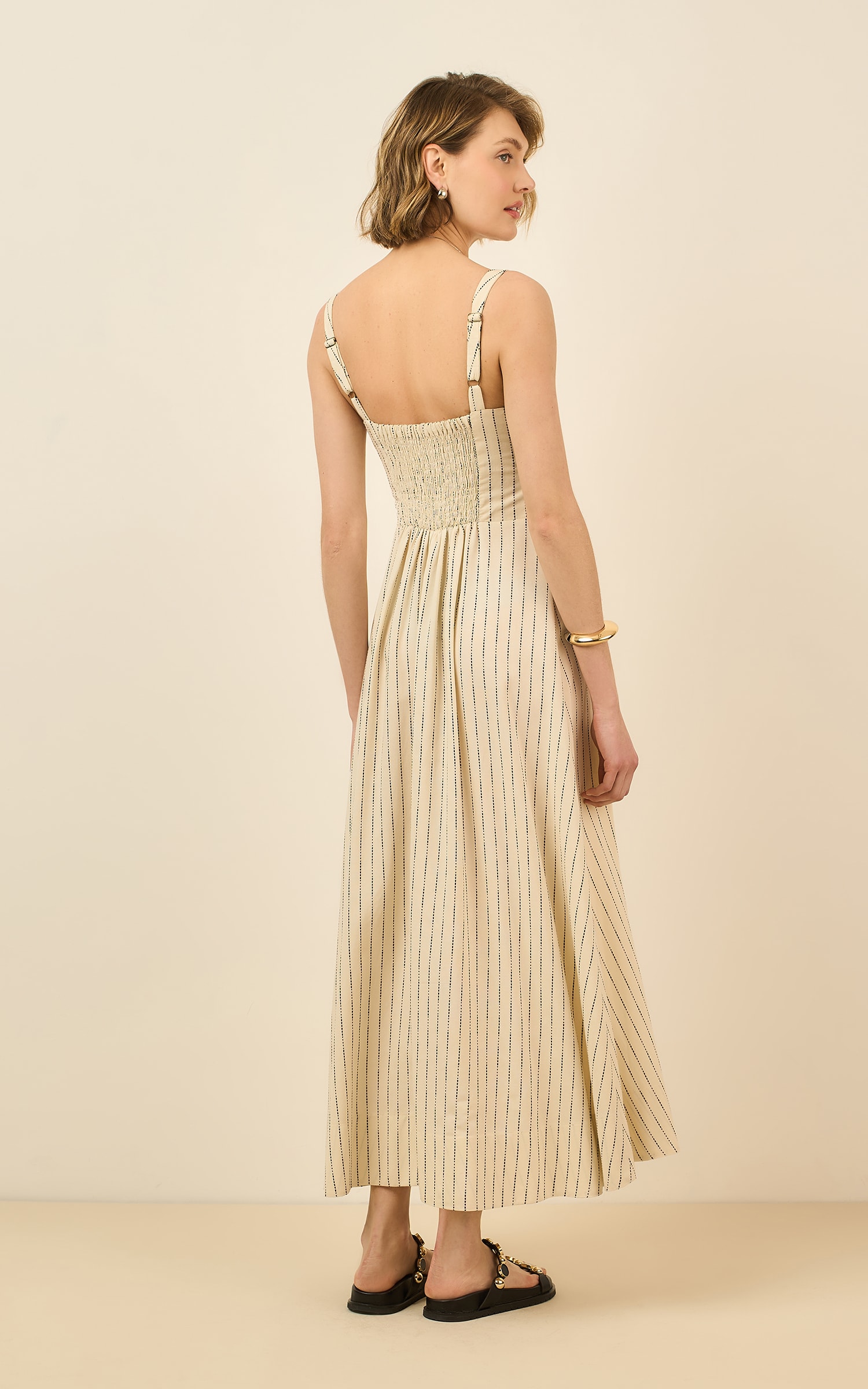 Vestido Cropped Fabric Off White