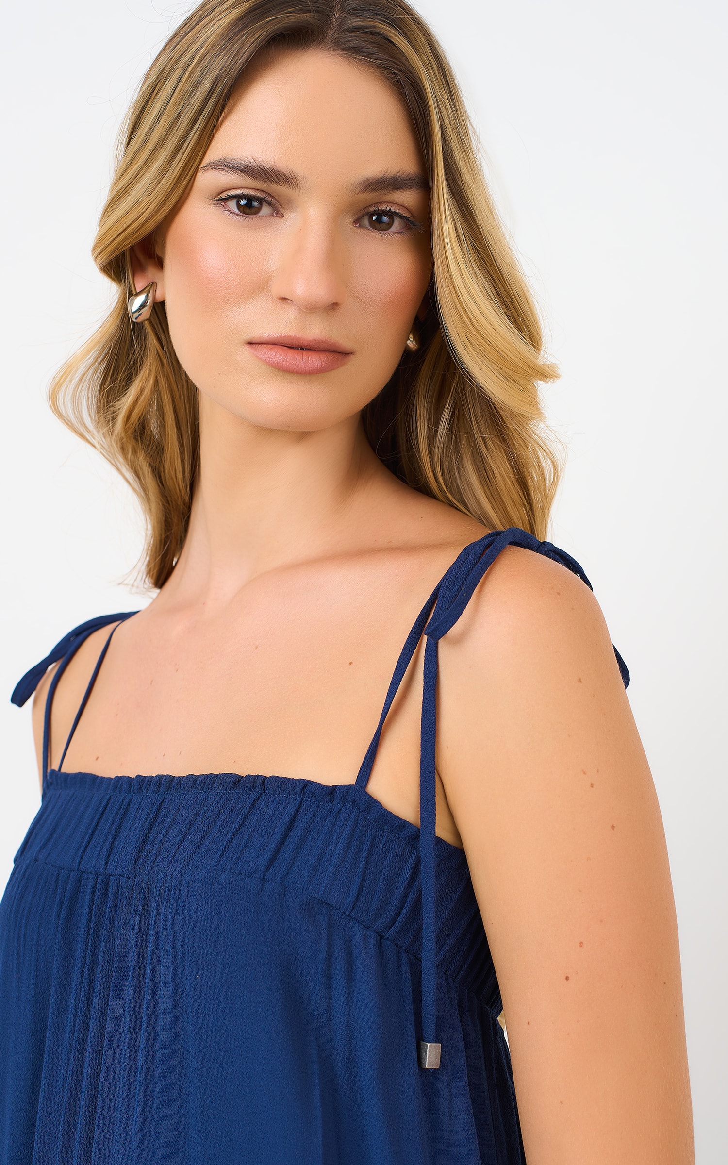 Vestido Cropped Iced Marinho