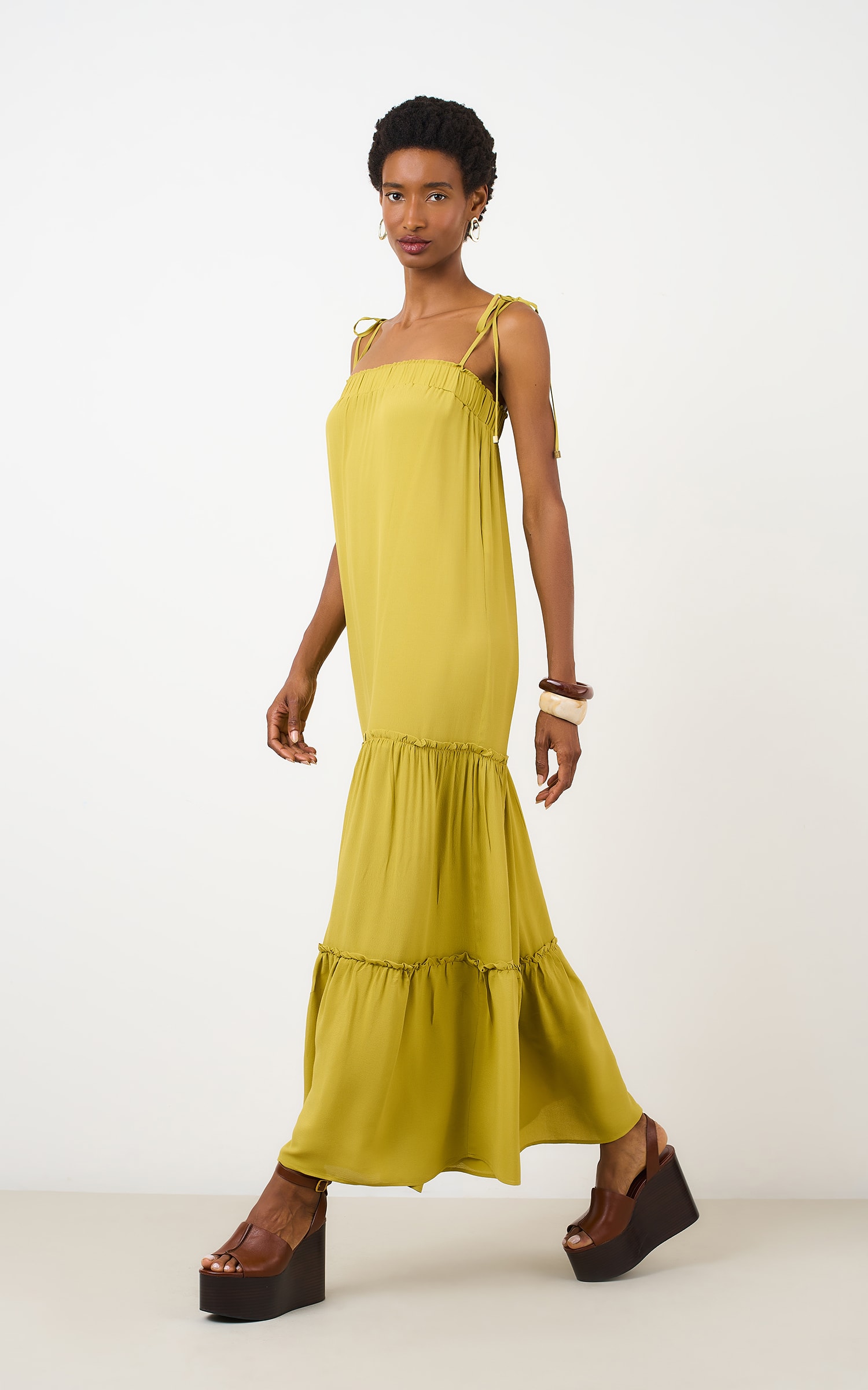 Vestido Cropped Iced Olive