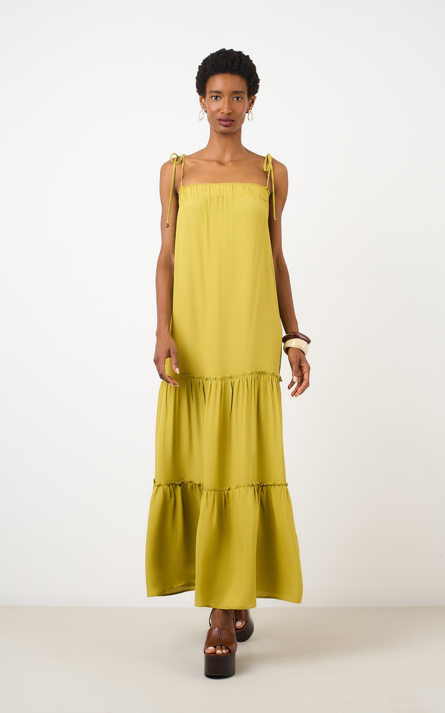 Vestido Cropped Iced Olive
