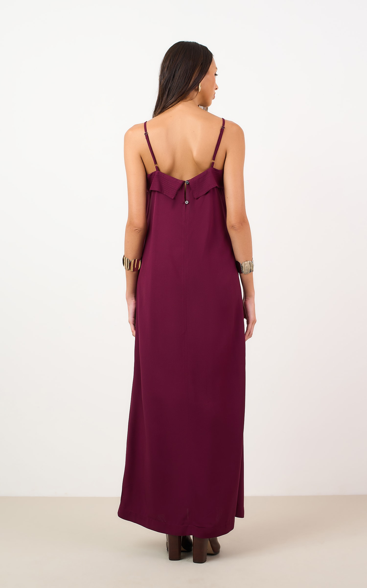 Vestido Cropped Latte Burgundy