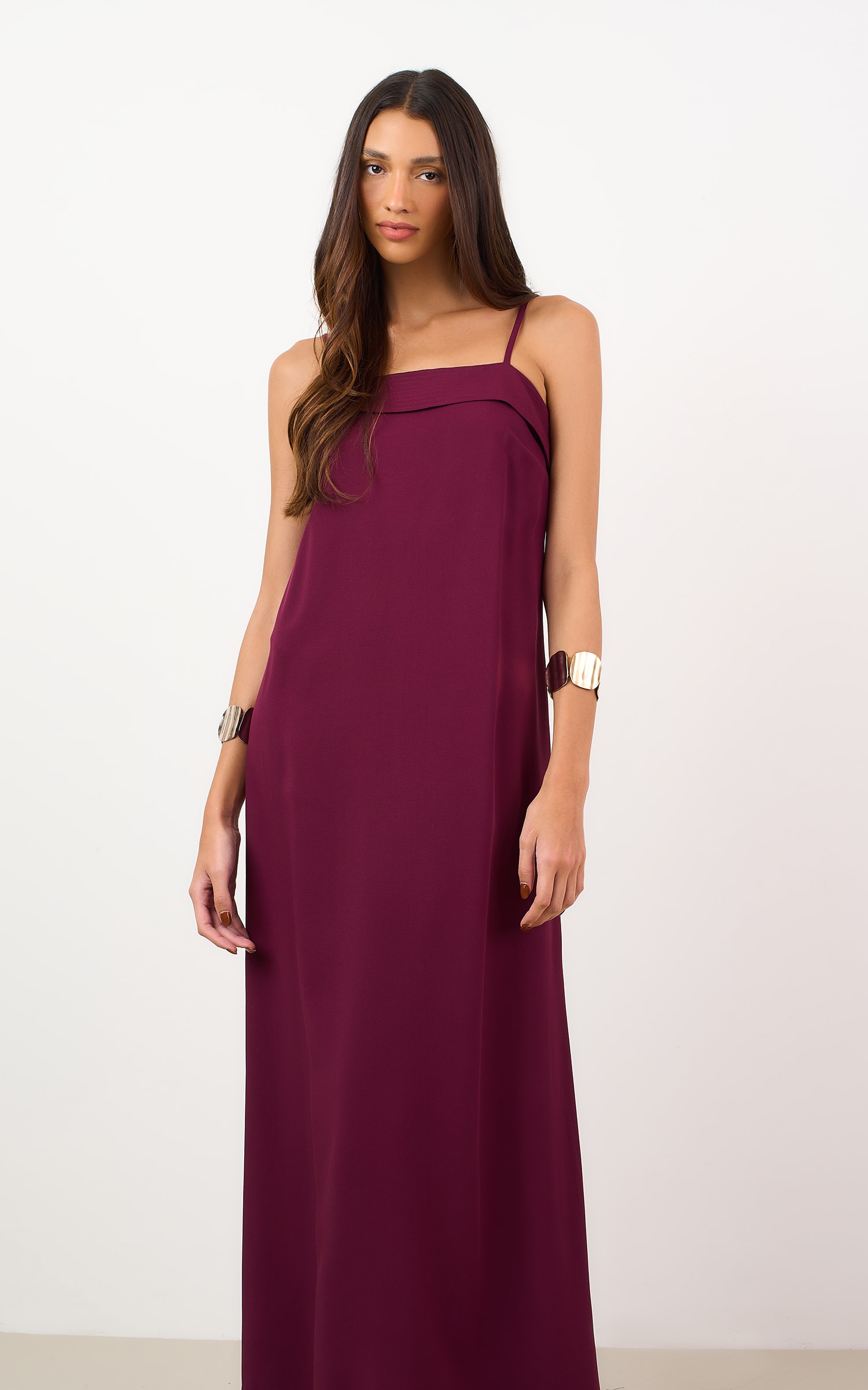 Vestido Cropped Latte Burgundy