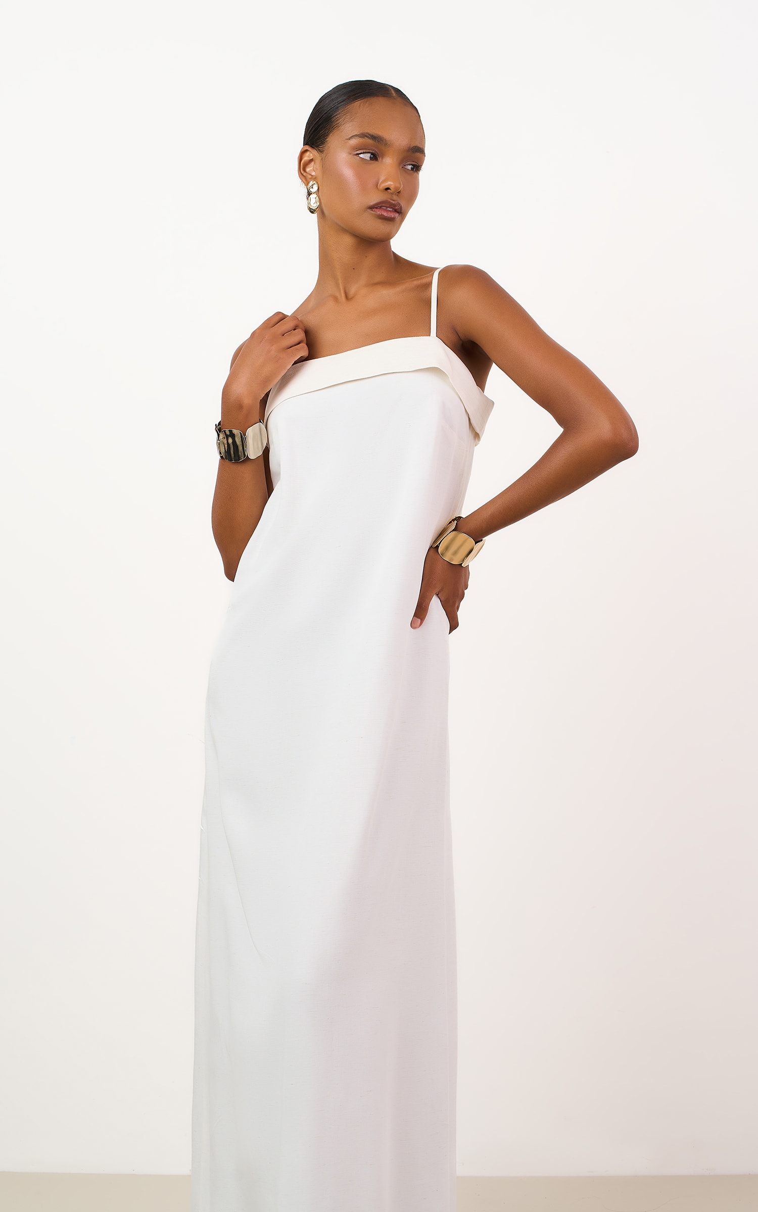 Vestido Cropped Latte Natural