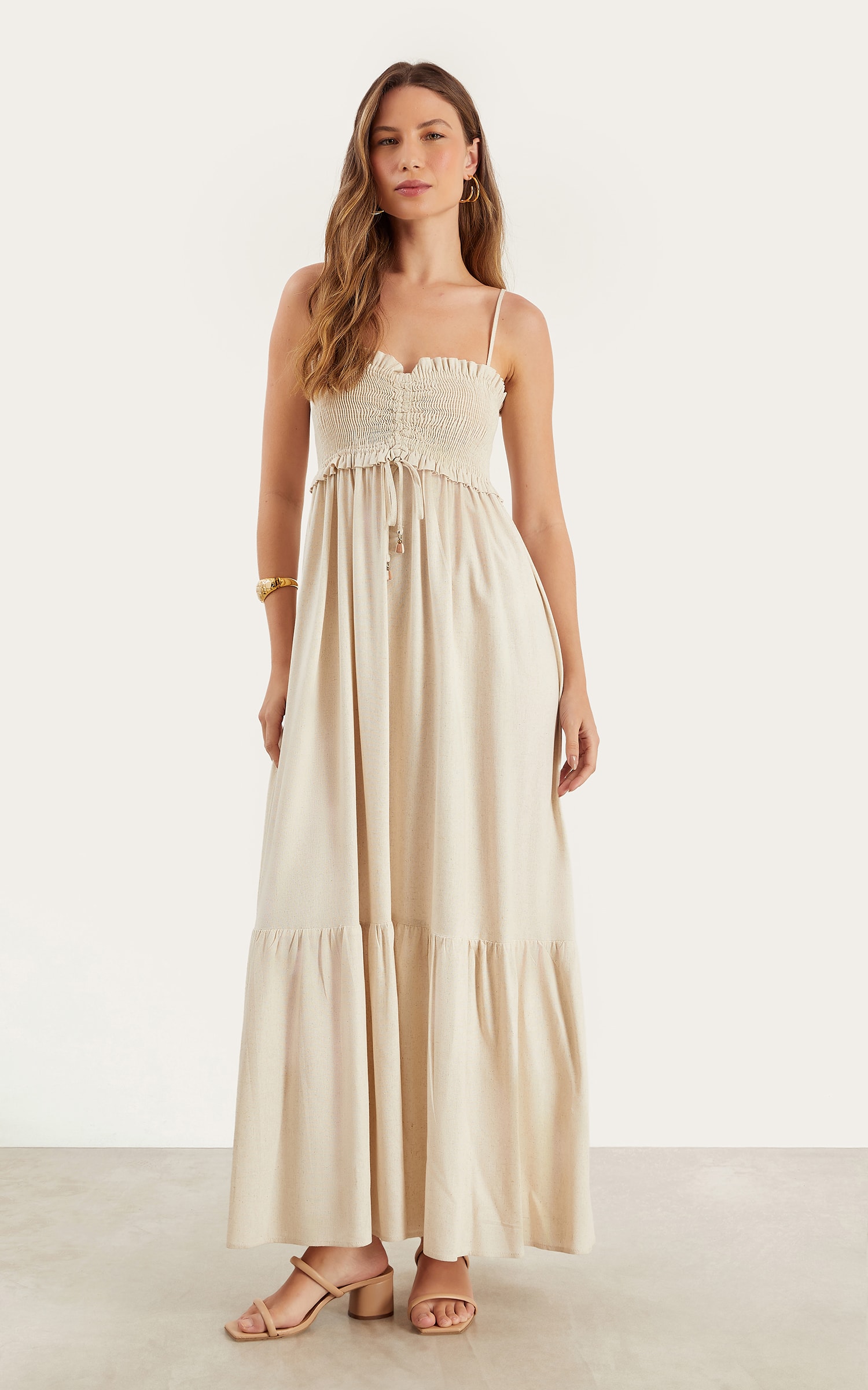 Vestido Cropped Linho Soul Natural