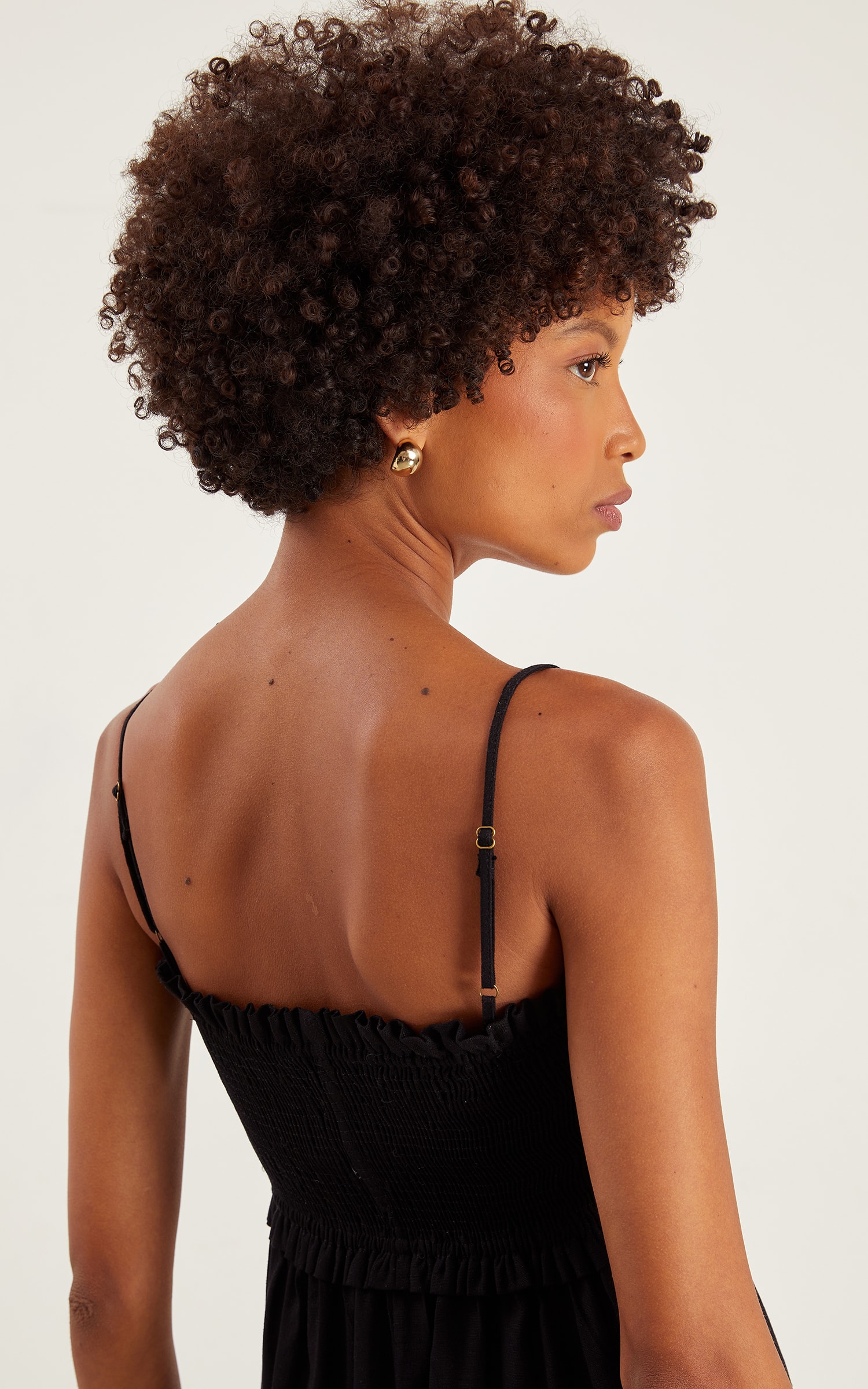 Vestido Cropped Linho Soul Preto