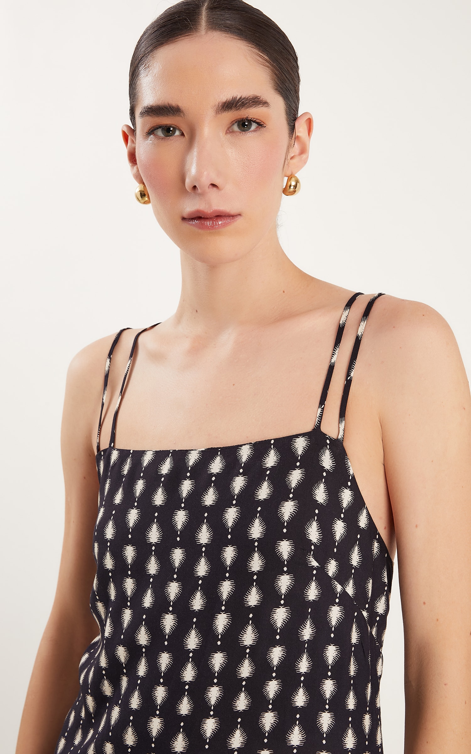 Vestido Cropped Luar Preto